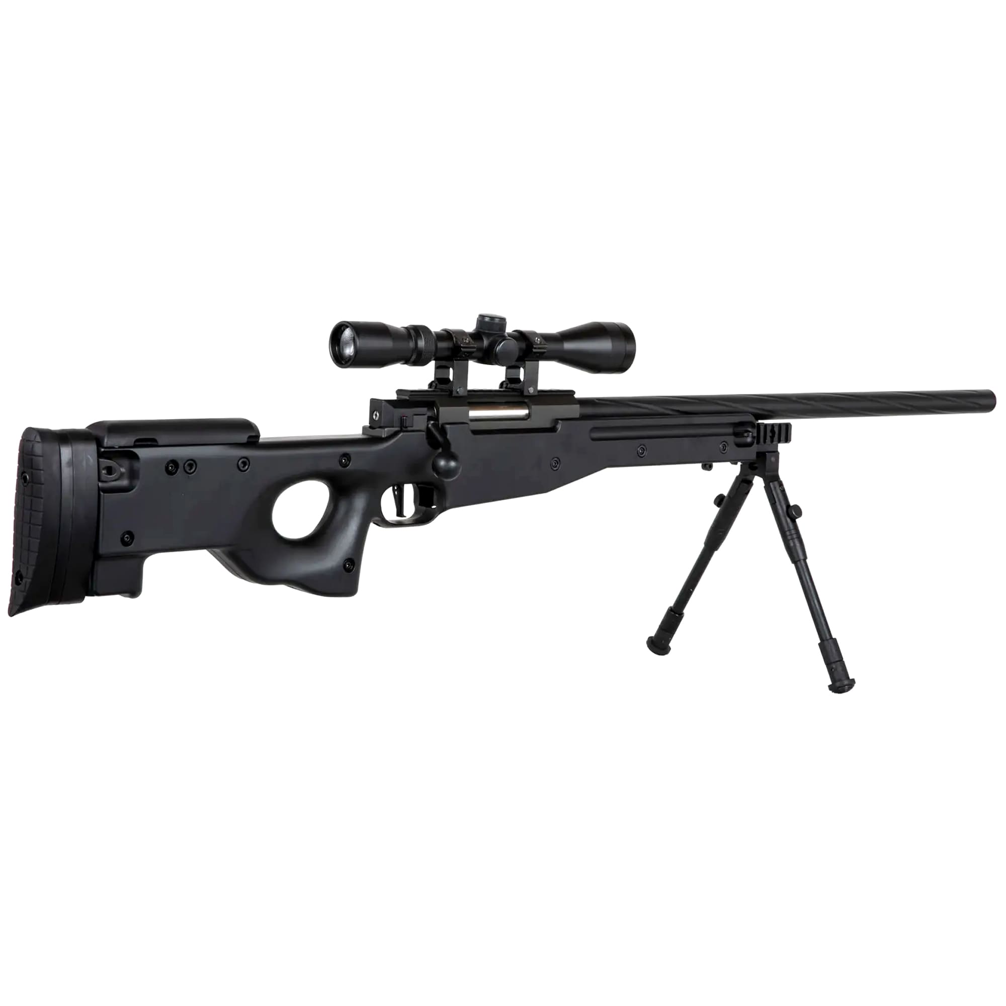 Снайперська гвинтівка ASG Specna Arms SA-S11 Edge з оптичним прицілом і сошкою - Black