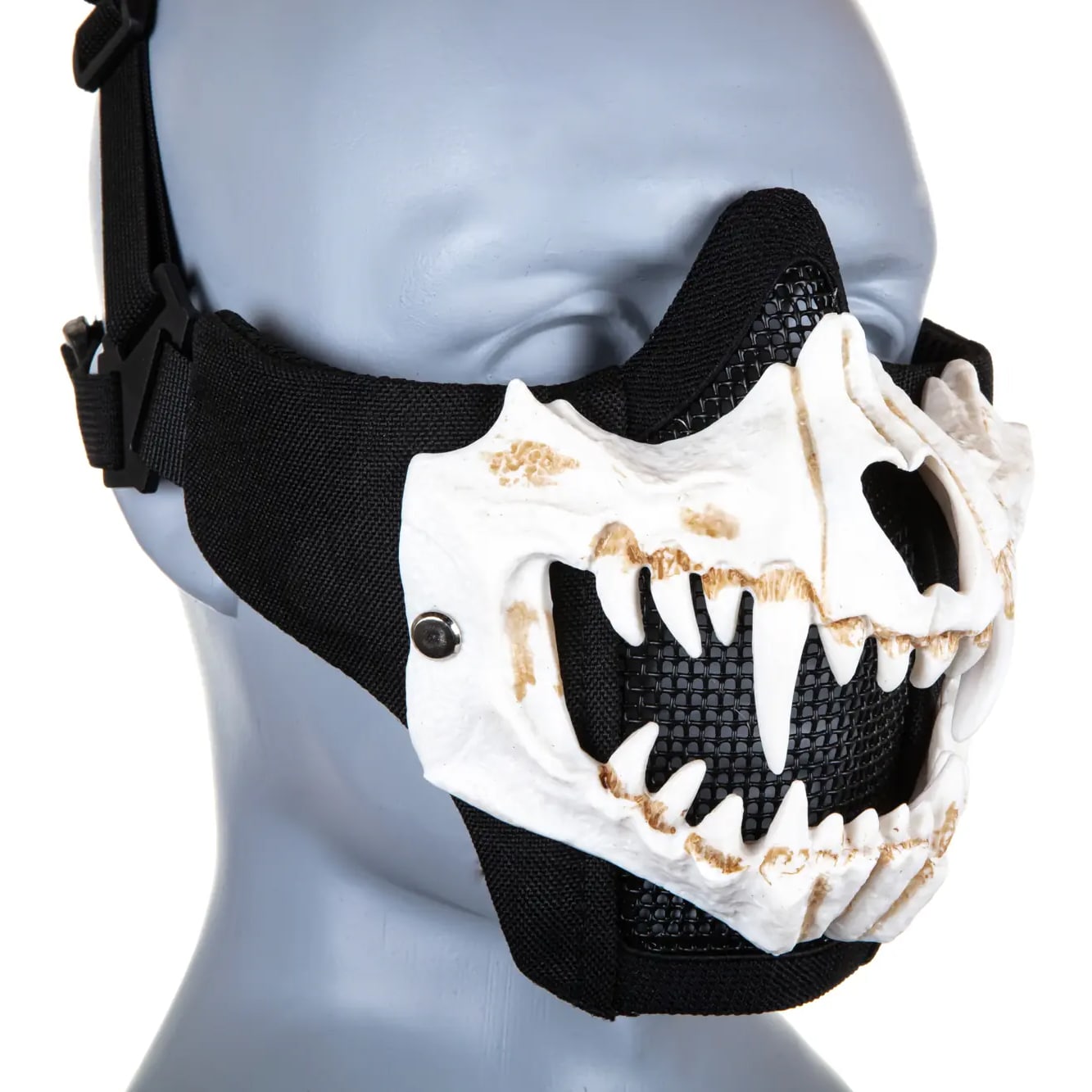 Maska ochronna typu Stalker Wosport EVO Fangs Upgrade - White