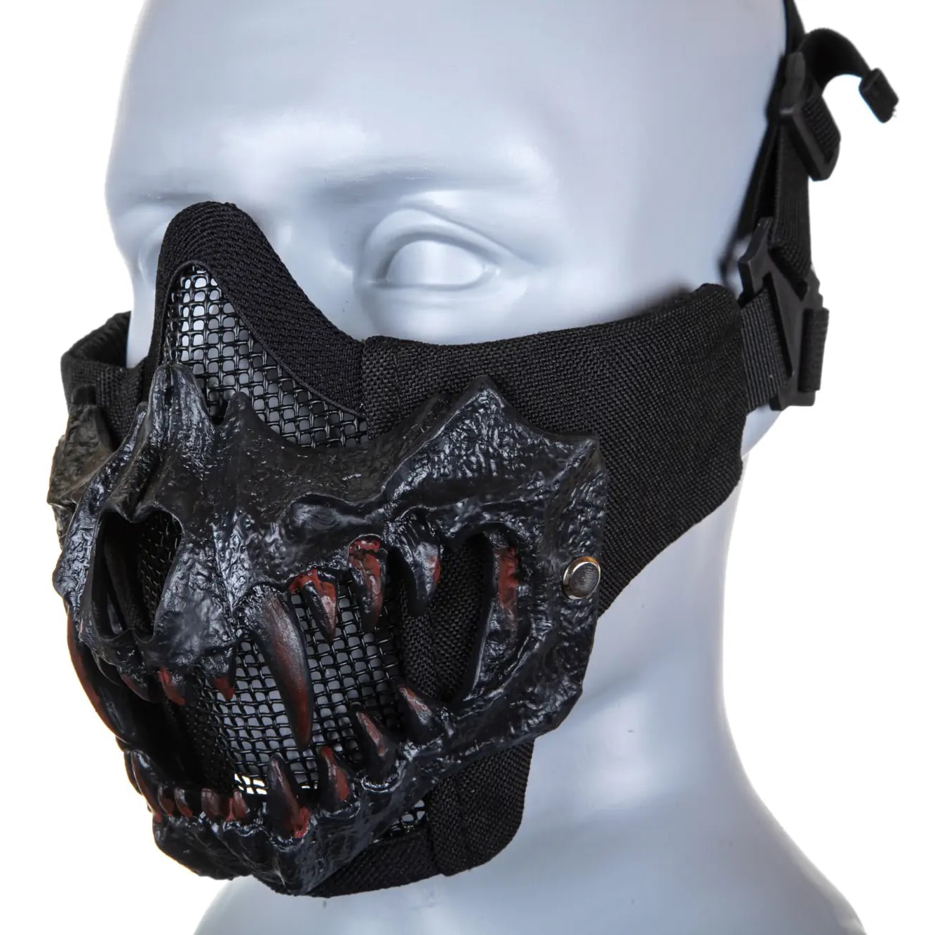 Maska ochronna typu Stalker Wosport EVO Fangs Upgrade - Black
