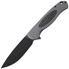 Nóż składany Petrified Fish Stamp PF-B03 - Black Stonewash/Grey