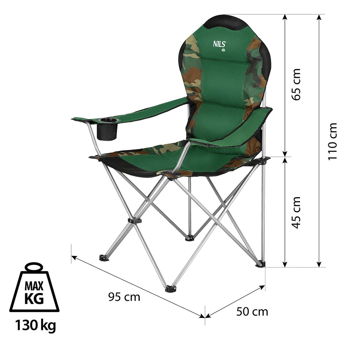 Krzesło turystyczne Nils Camp NC3080 - Camo