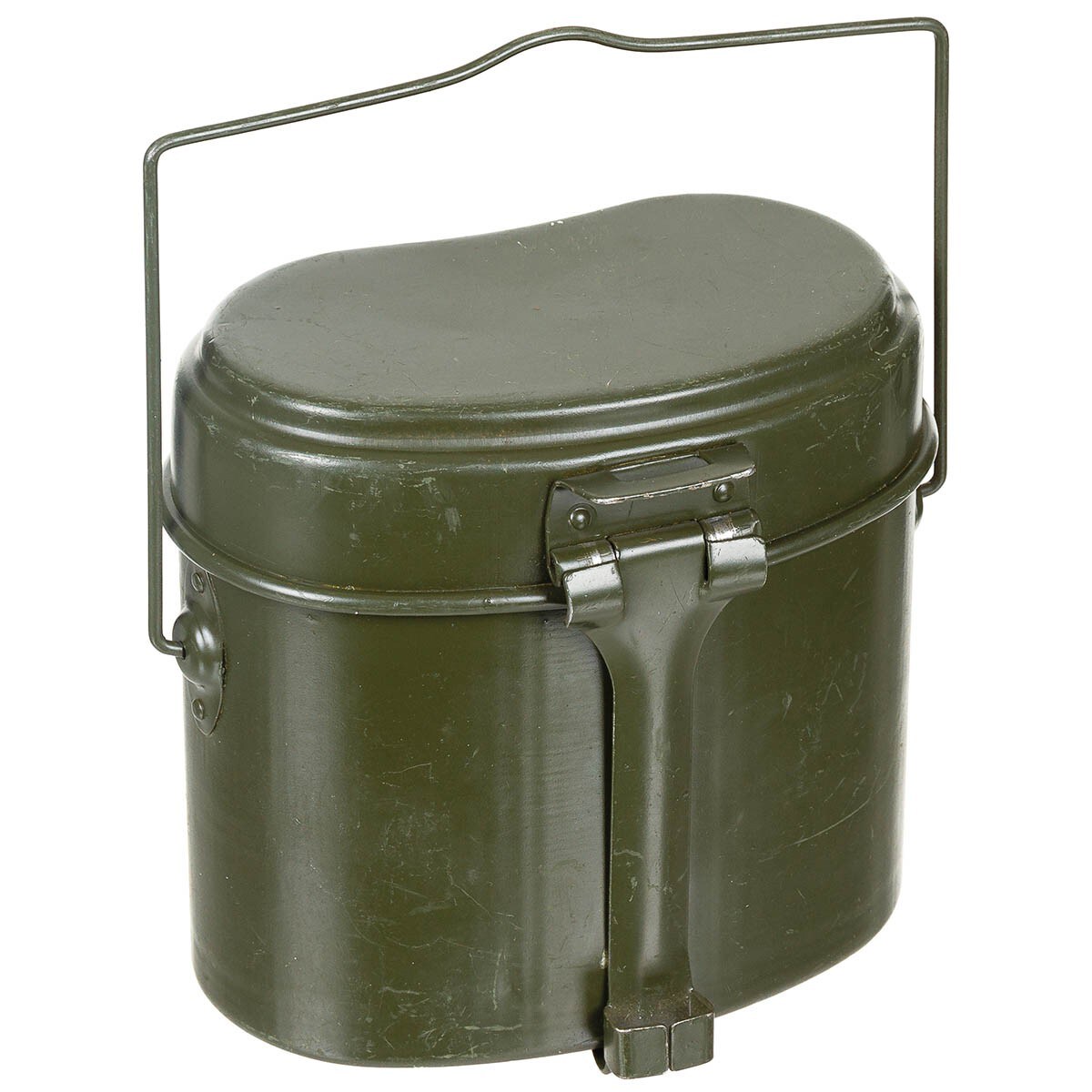 Menażka aluminiowa Armii Rumuńskiej 2-częsciowa Olive - używana - Demobil