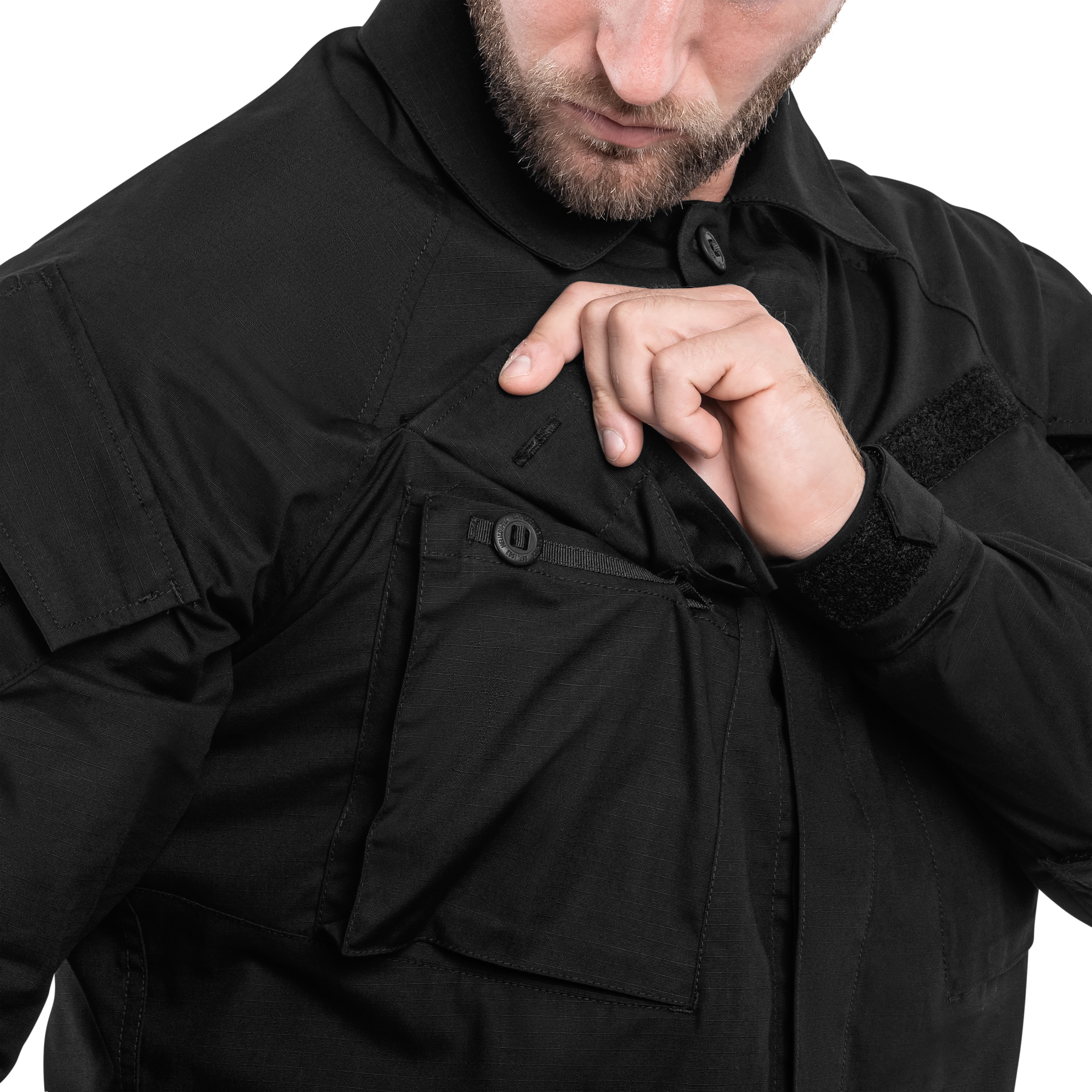 Bluza Helikon-Tex Raid Polycotton Stretch Rip-Stop - Black