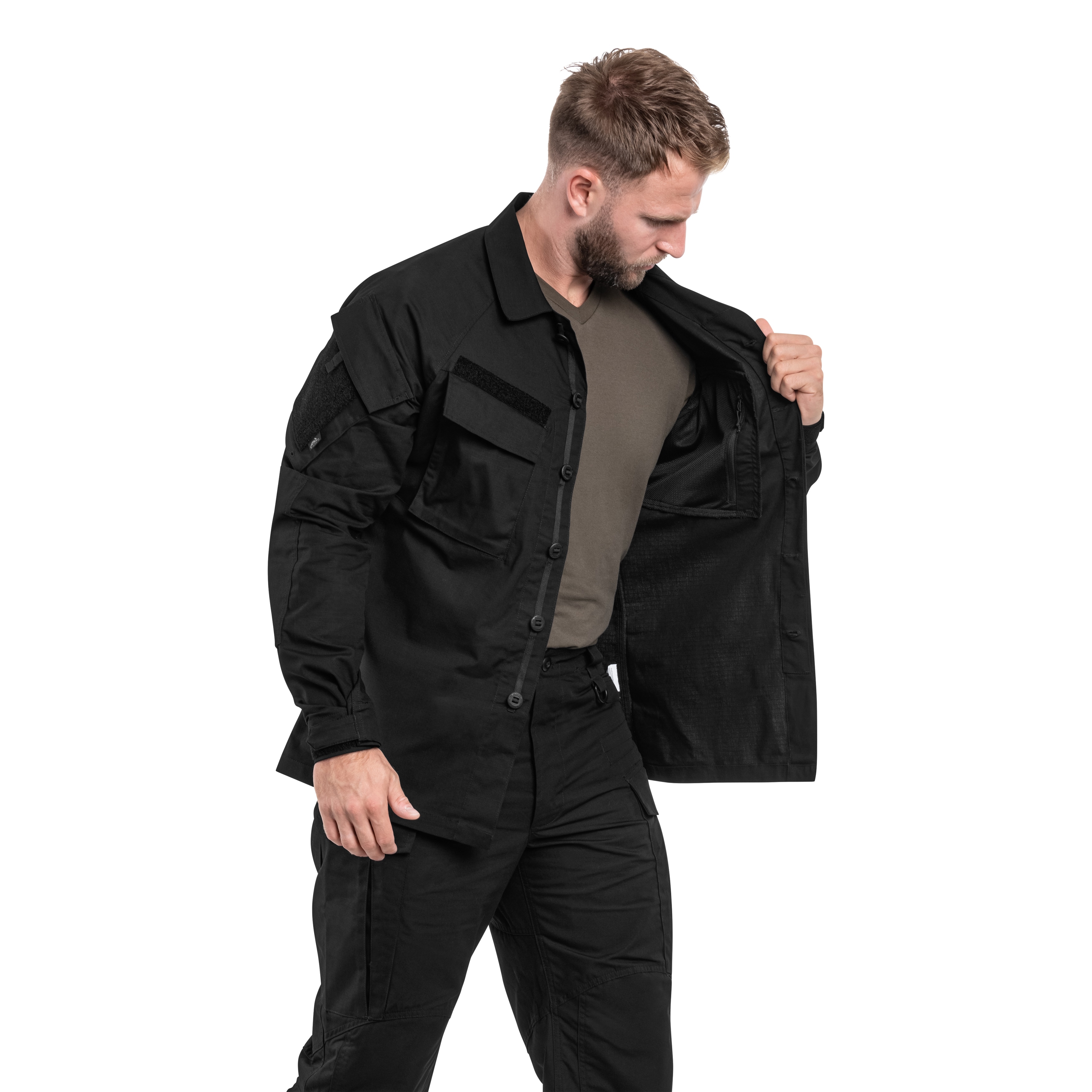 Bluza Helikon-Tex Raid Polycotton Stretch Rip-Stop - Black