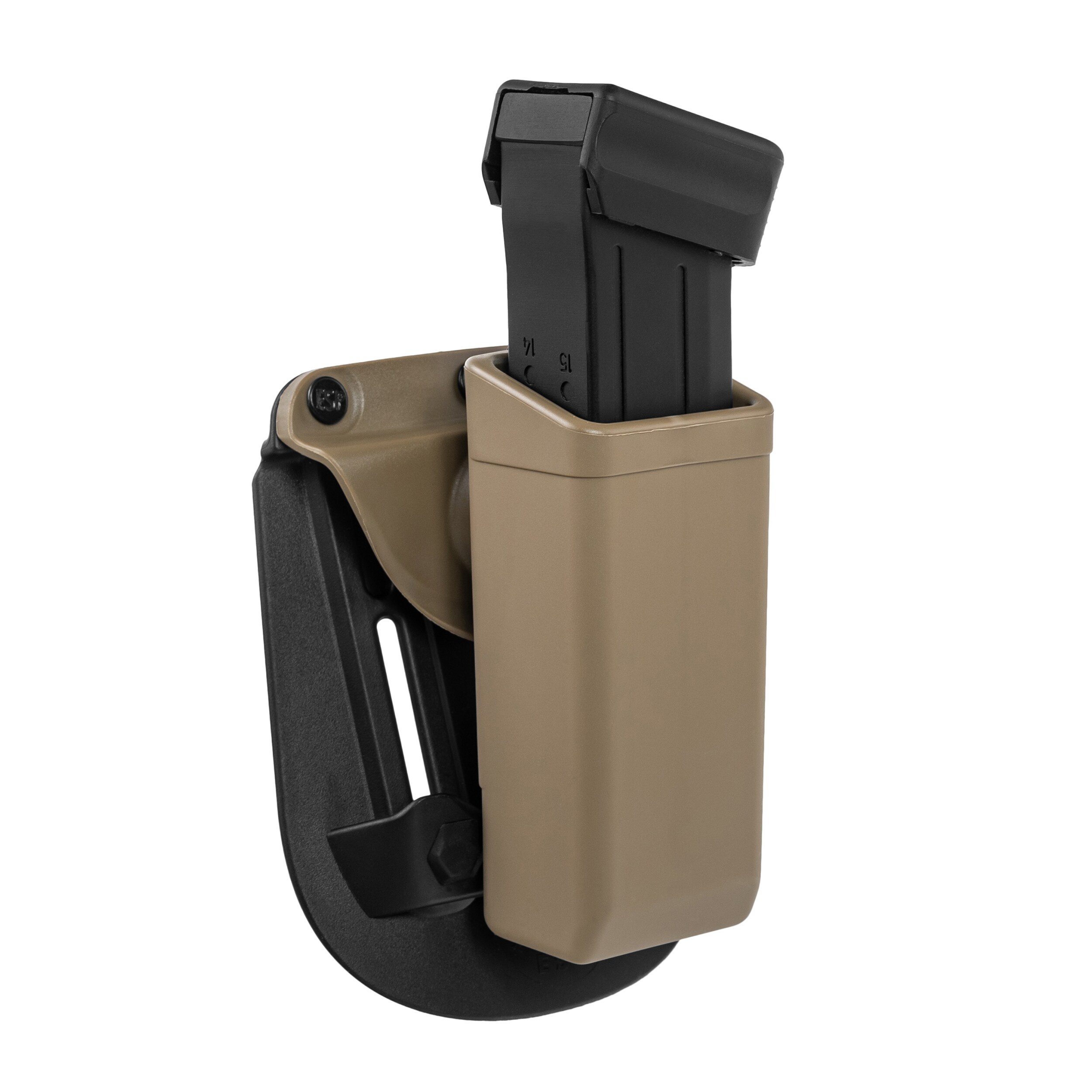 Ładownica obrotowa ESP z montażem Paddle na magazynek pistoletowy 9 mm - Khaki