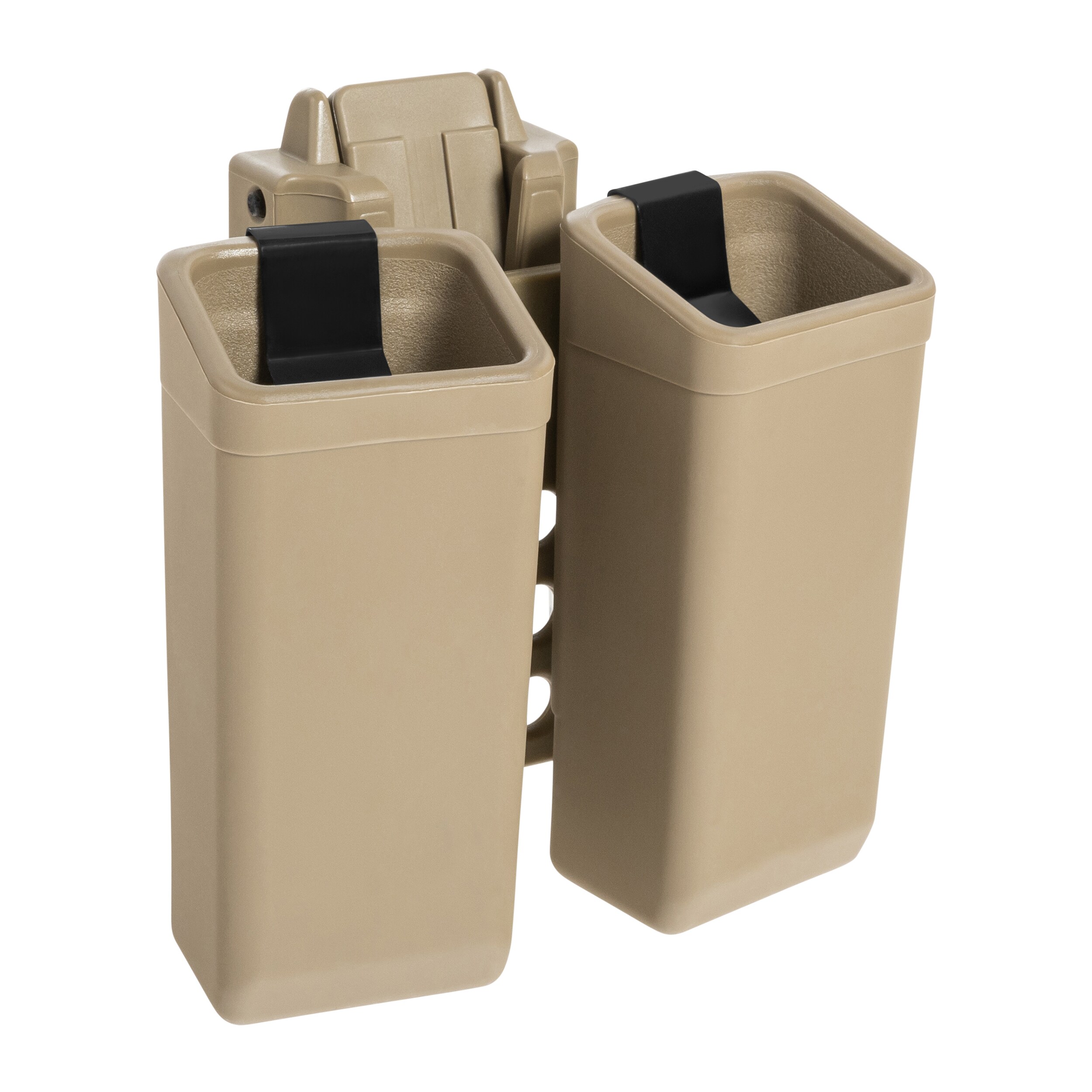 Podwójna ładownica obrotowa ESP z montażem UBC-05 Clip na magazynki 9 mm - Khaki