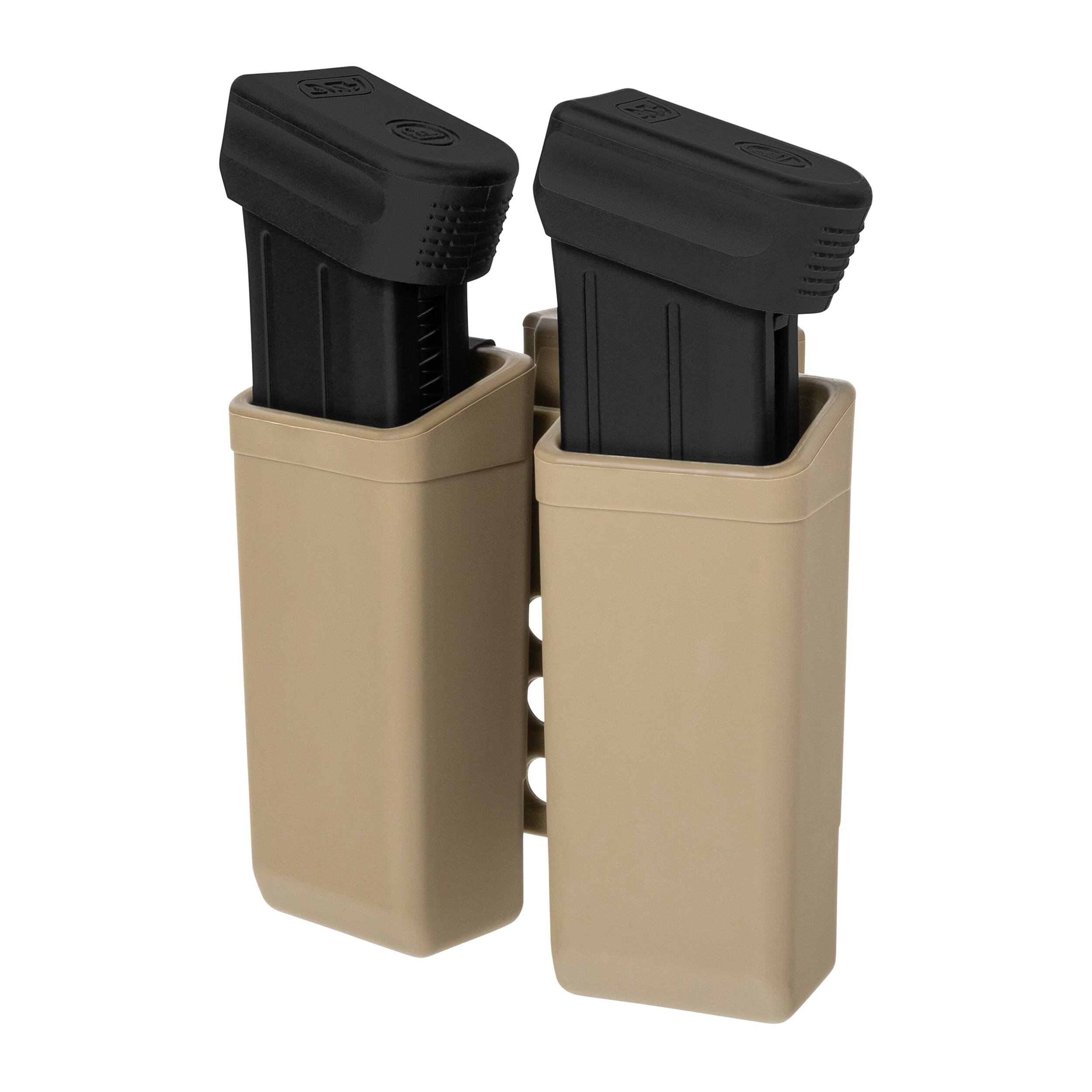 Podwójna ładownica obrotowa ESP z montażem UBC-05 Clip na magazynki 9 mm - Khaki