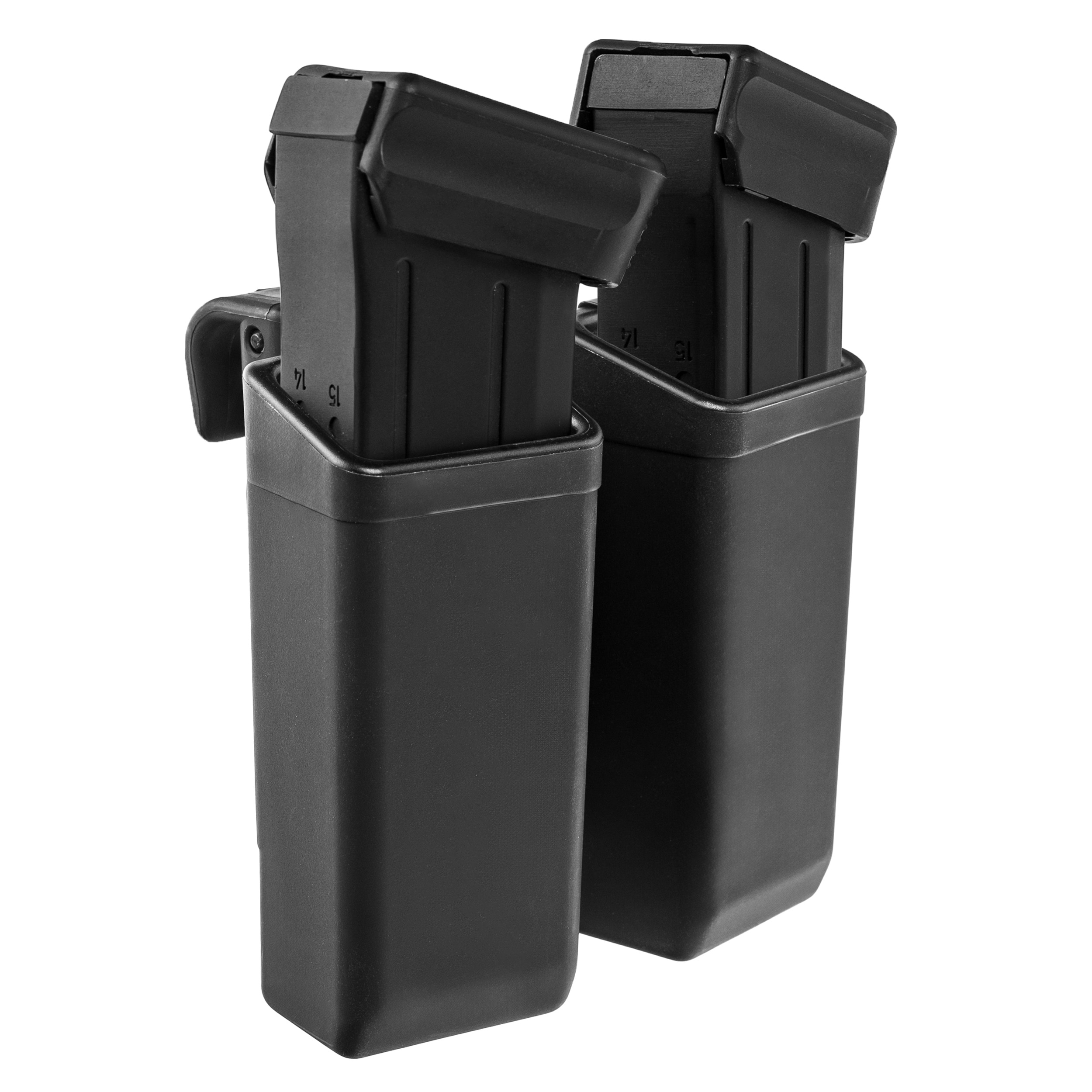 Podwójna ładownica obrotowa ESP z montażem UBC-08 Clip na magazynki 9 mm - Black