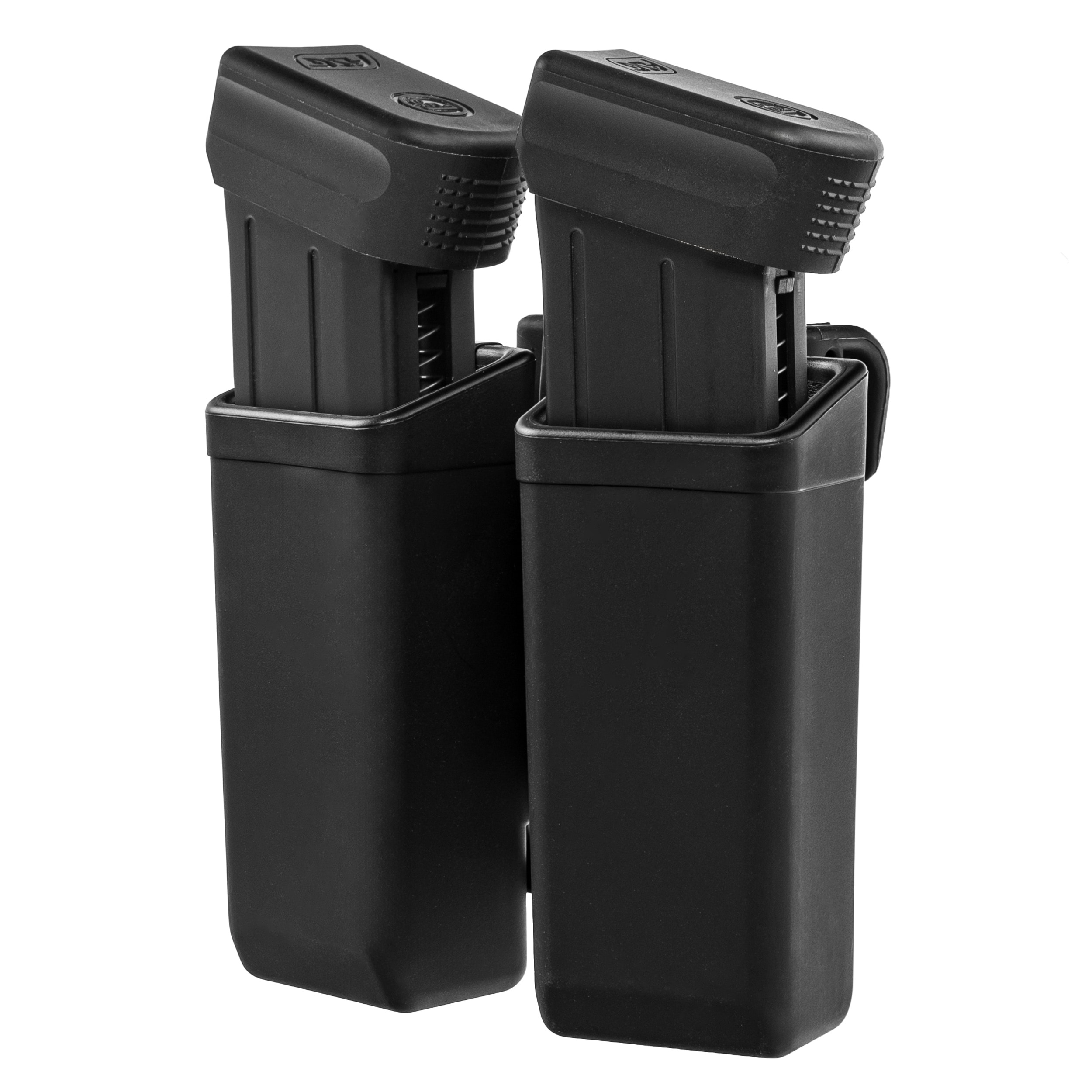 Podwójna ładownica obrotowa ESP z montażem UBC-08 Clip na magazynki 9 mm - Black