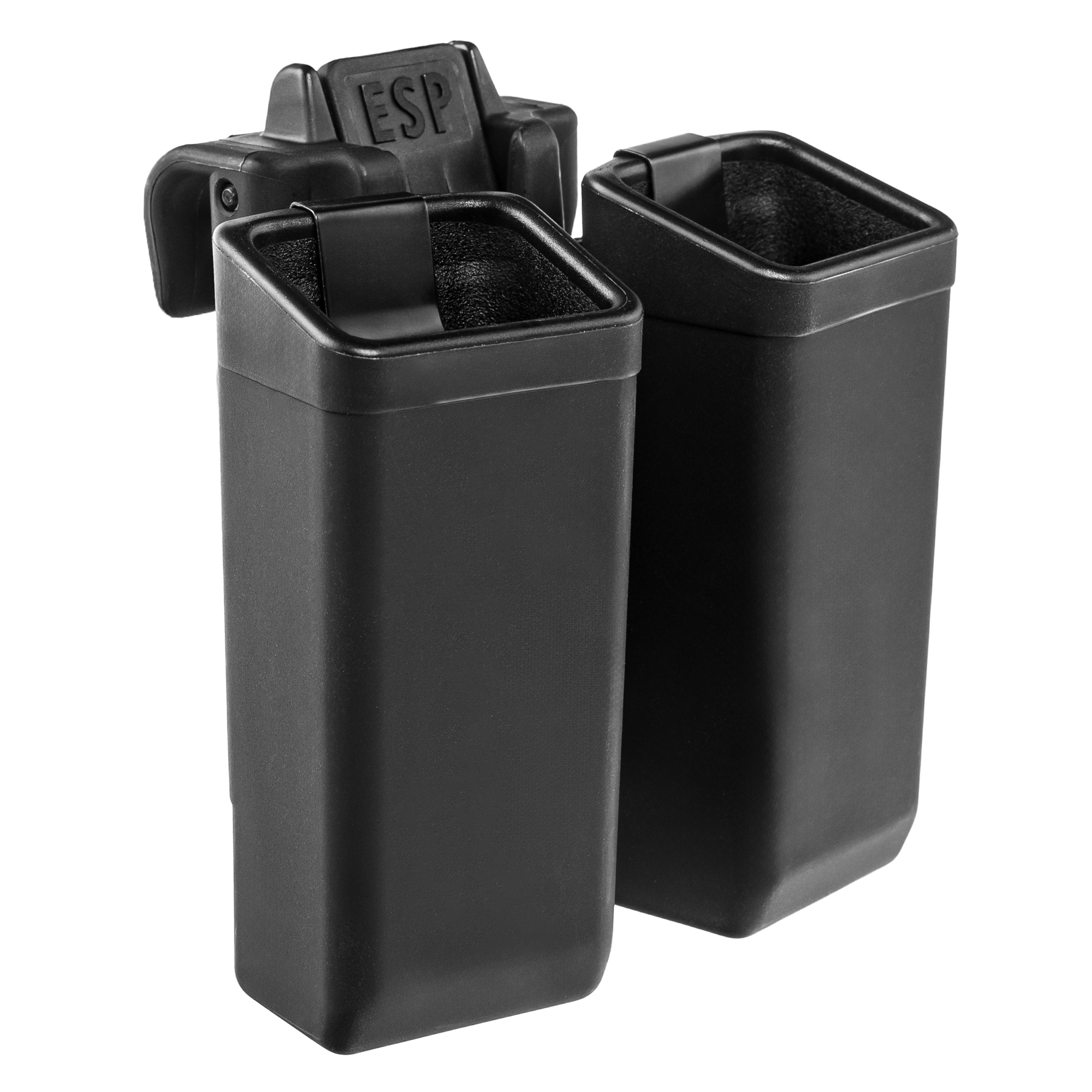 Podwójna ładownica obrotowa ESP z montażem UBC-08 Clip na magazynki 9 mm - Black