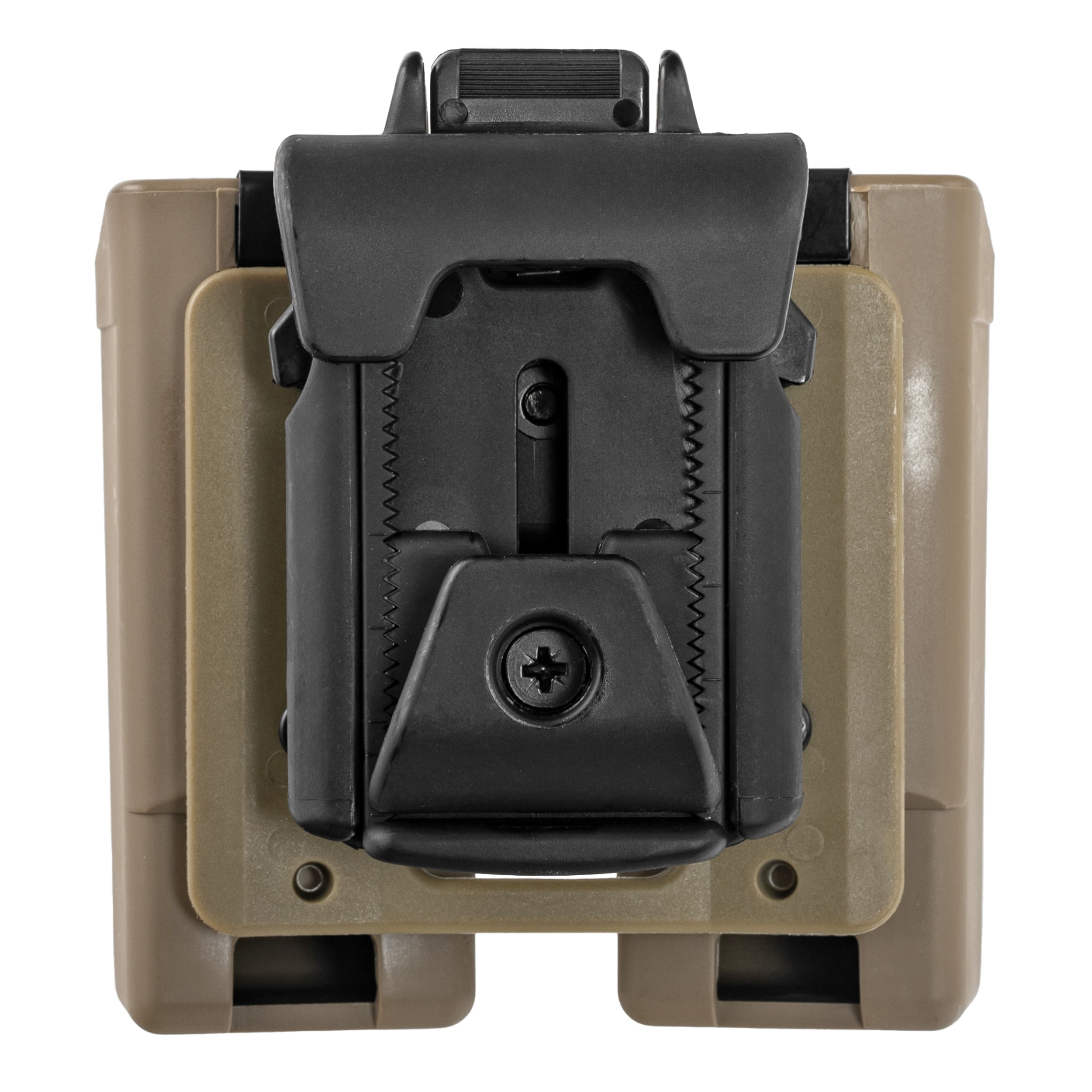 Podwójna ładownica obrotowa ESP z montażem UBC-08 Clip na magazynki 9 mm - Khaki