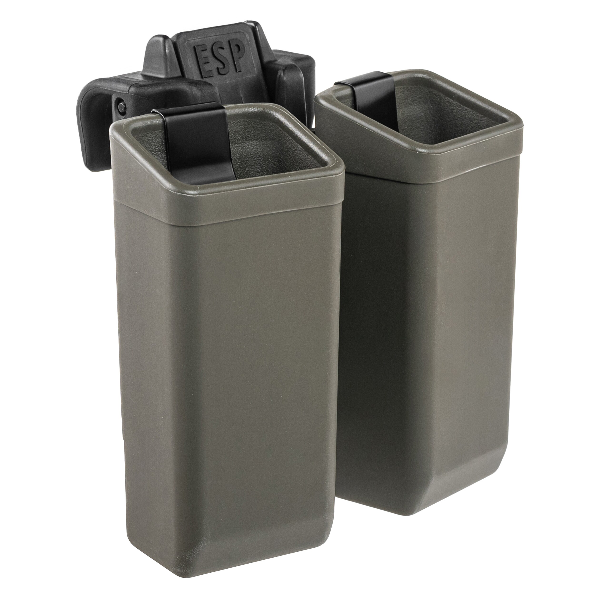 Podwójna ładownica obrotowa ESP z montażem UBC-08 Clip na magazynki 9 mm - Olive Drab