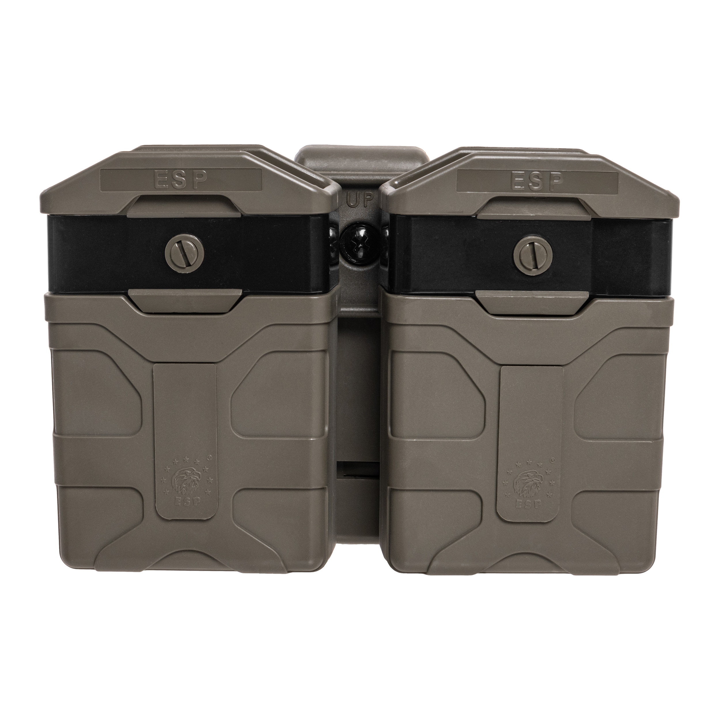 Podwójna ładownica obrotowa ESP z montażem UBC-02 Clip na magazynki - Olive Drab