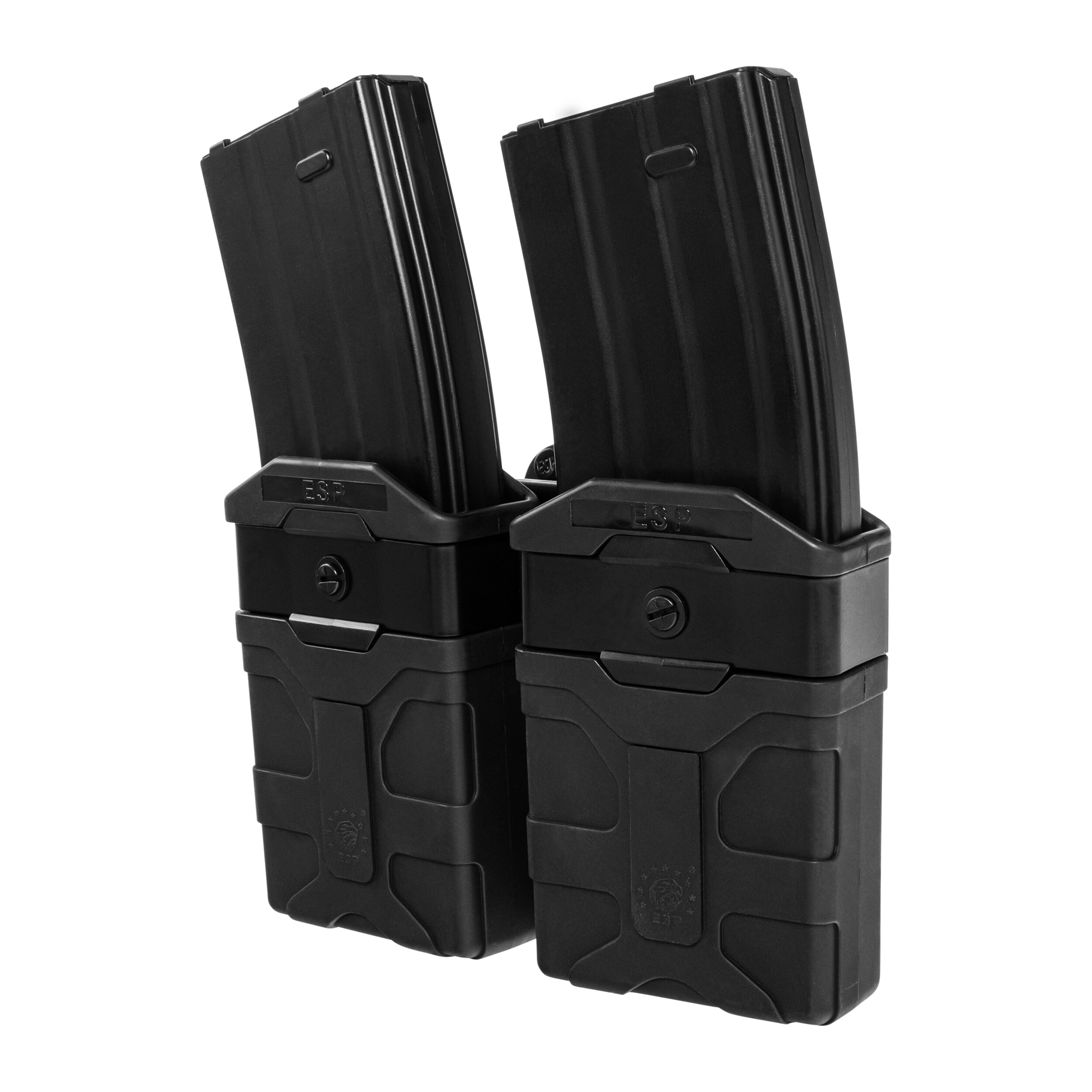 Podwójna ładownica obrotowa ESP z montażem Paddle na magazynki w kalibrze 5.56 mm - Black