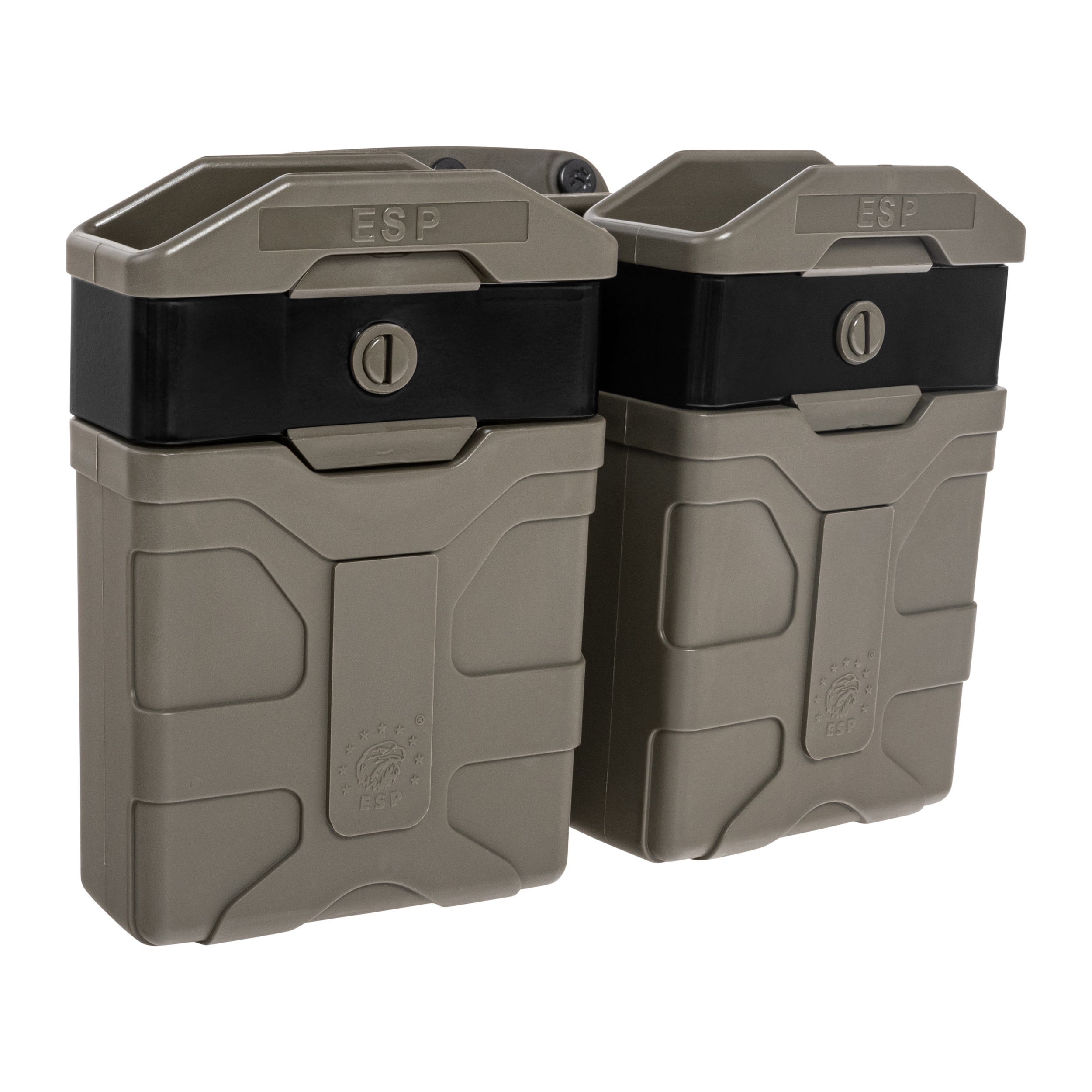 Podwójna ładownica obrotowa ESP z montażem Paddle na magazynki w kalibrze 5.56 mm - Olive Drab