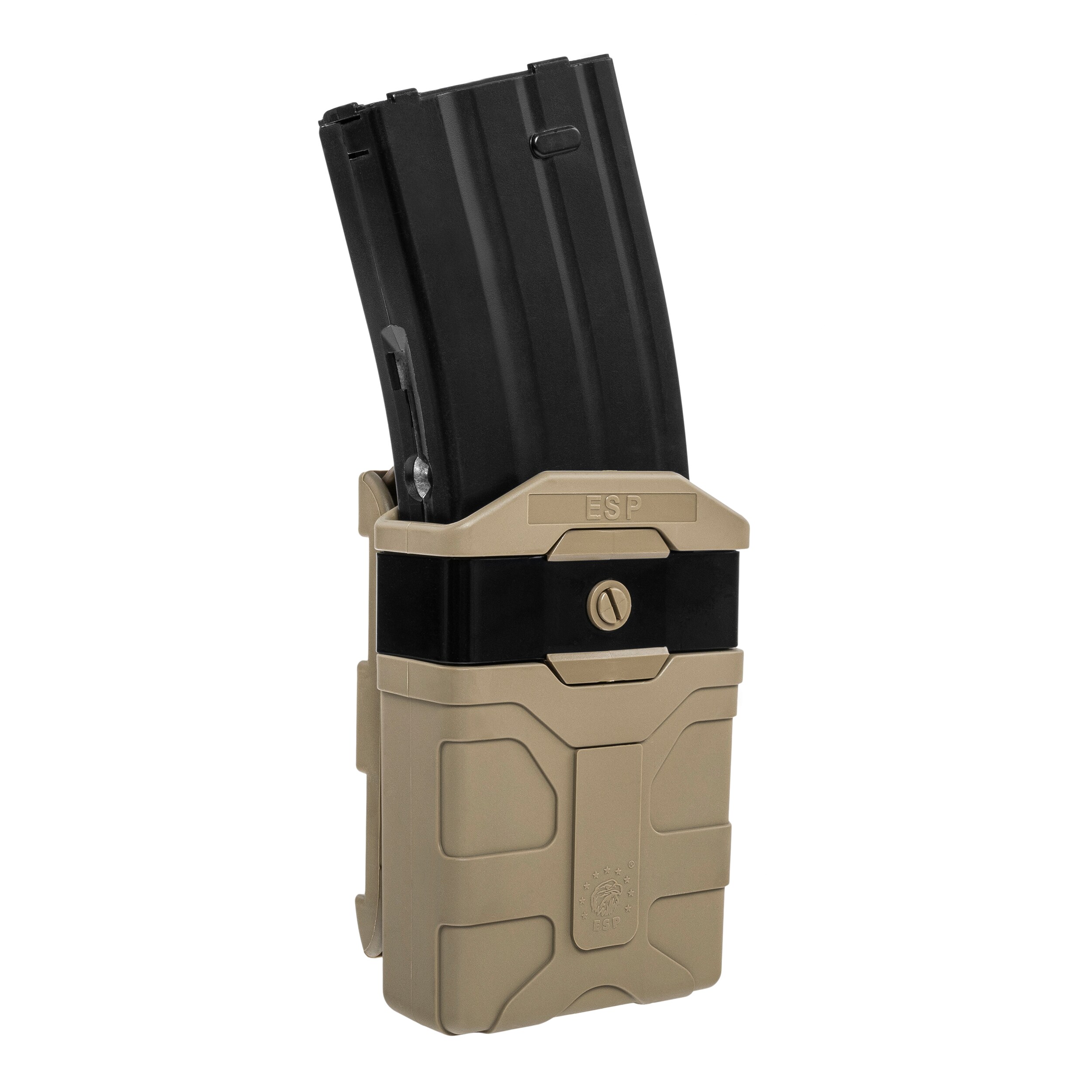 Ładownica obrotowa ESP z montażem UBC-04-2 Clip na magazynek AR-15 - Khaki