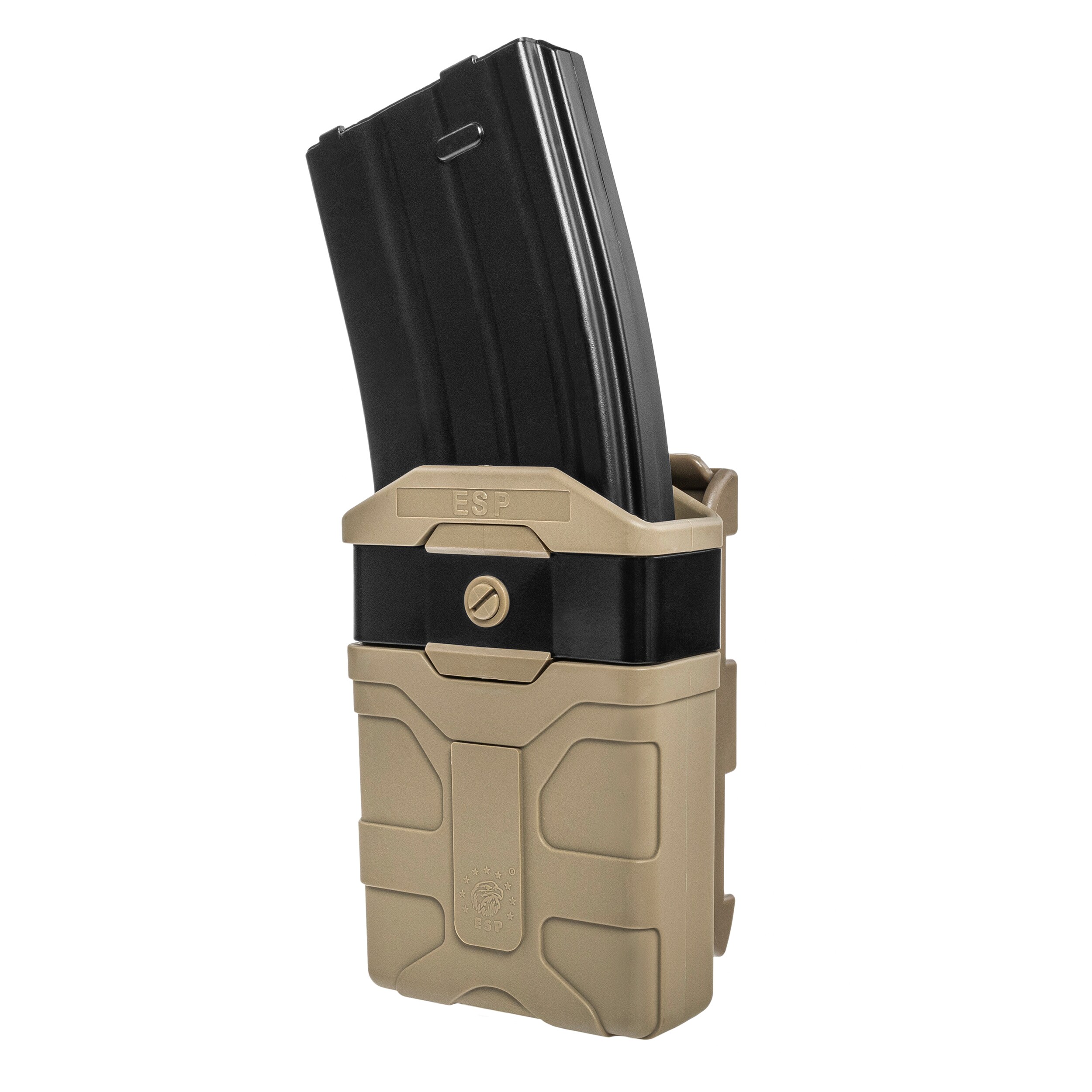 Ładownica obrotowa ESP z montażem UBC-04-2 Clip na magazynek AR-15 - Khaki