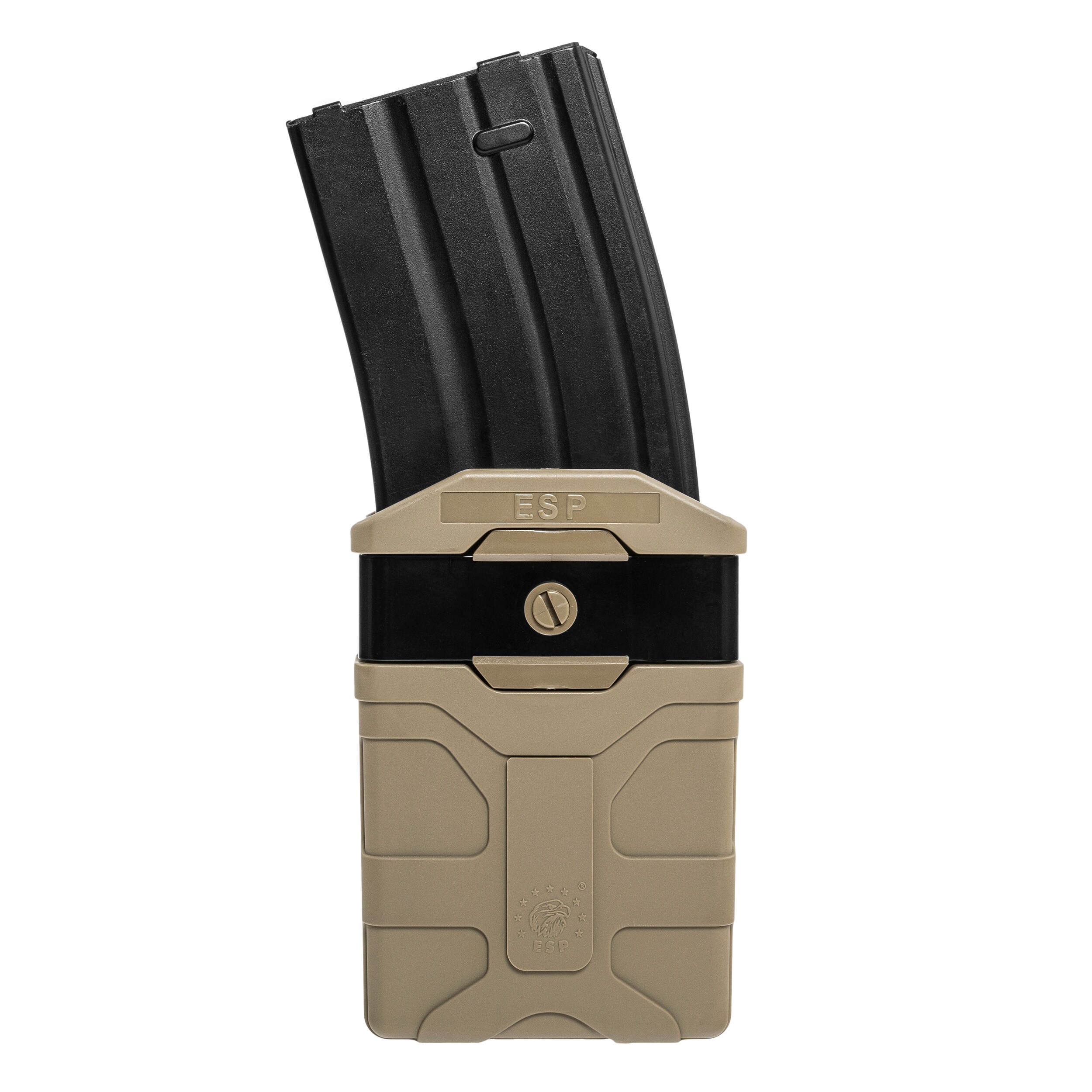 Ładownica obrotowa ESP z montażem UBC-04-2 Clip na magazynek AR-15 - Khaki