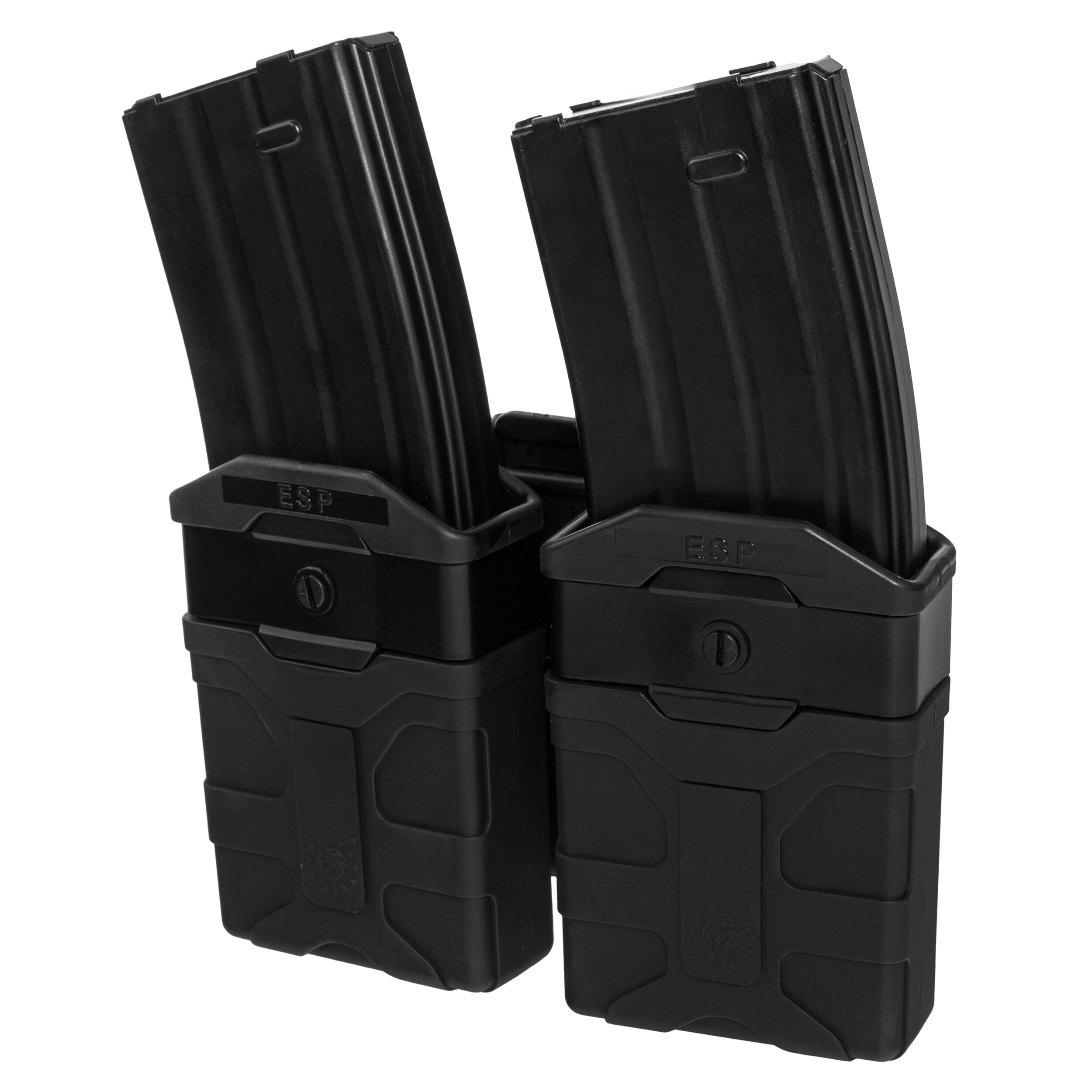 Podwójna ładownica obrotowa ESP z montażem UBC-04-2 Clip na magazynki - Black