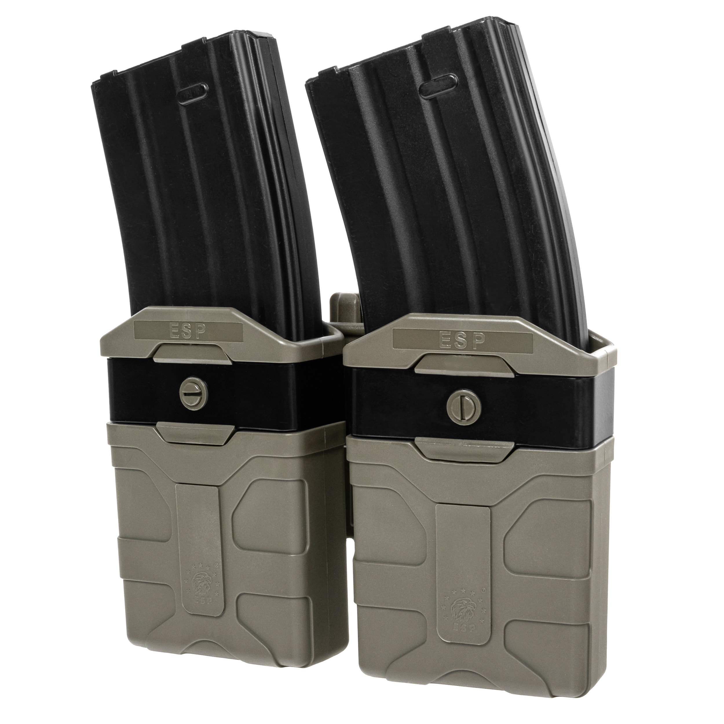 Podwójna ładownica obrotowa ESP z montażem UBC-05-A na magazynek w kalibrze 5,56 mm - Olive Drab