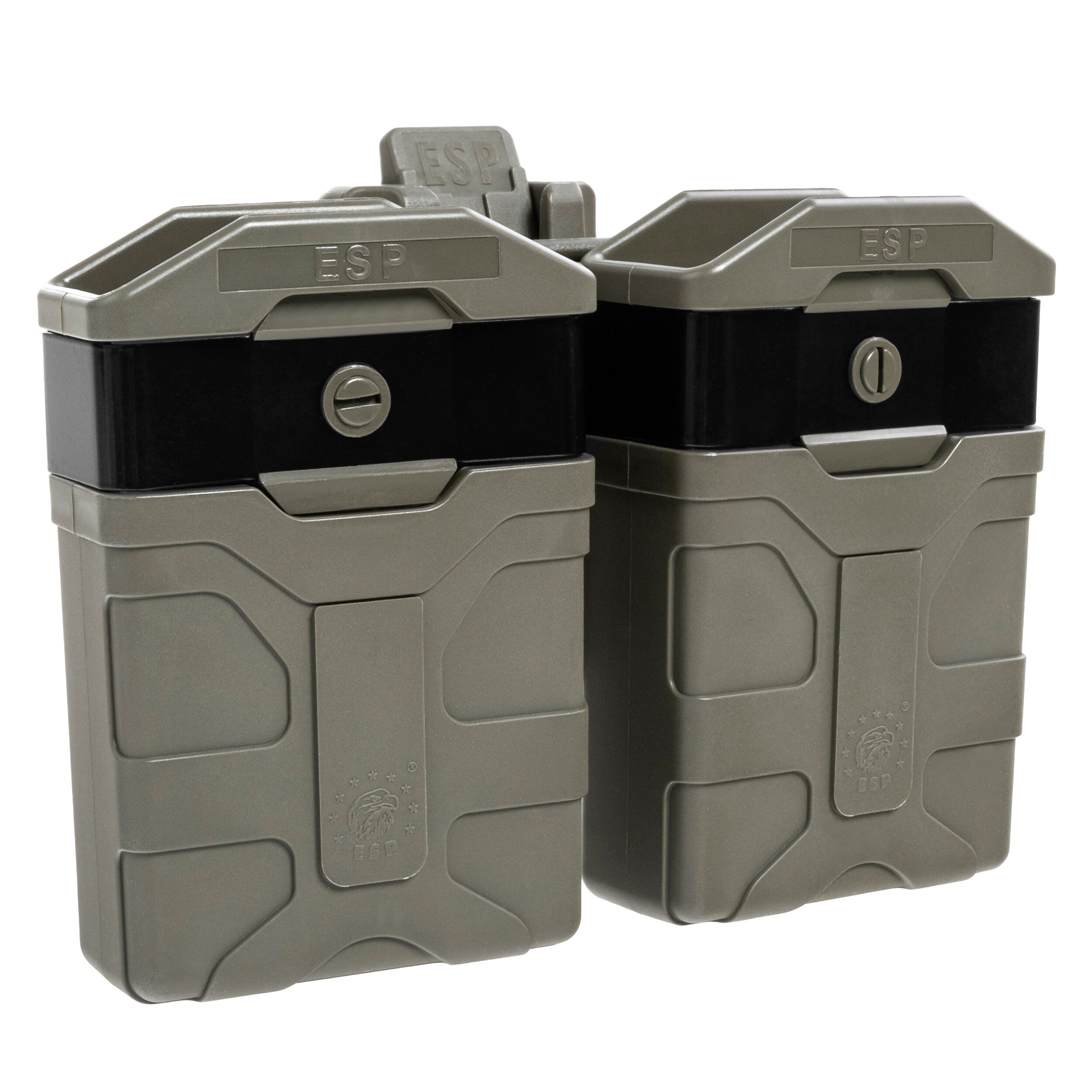 Podwójna ładownica obrotowa ESP z montażem UBC-05-A na magazynek w kalibrze 5,56 mm - Olive Drab