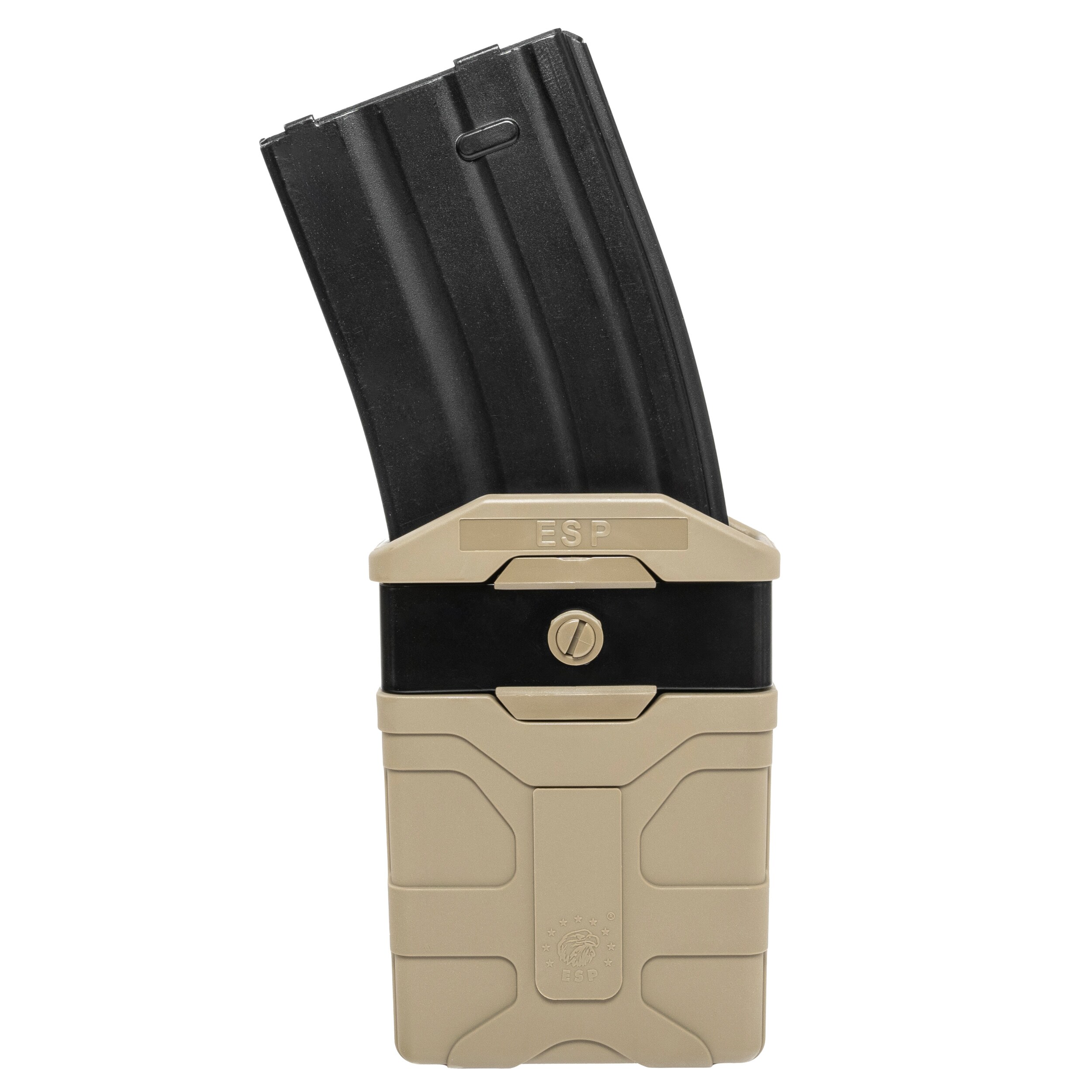 Ładownica obrotowa ESP z montażem UBC-08 na magazynek AR-15 - Khaki