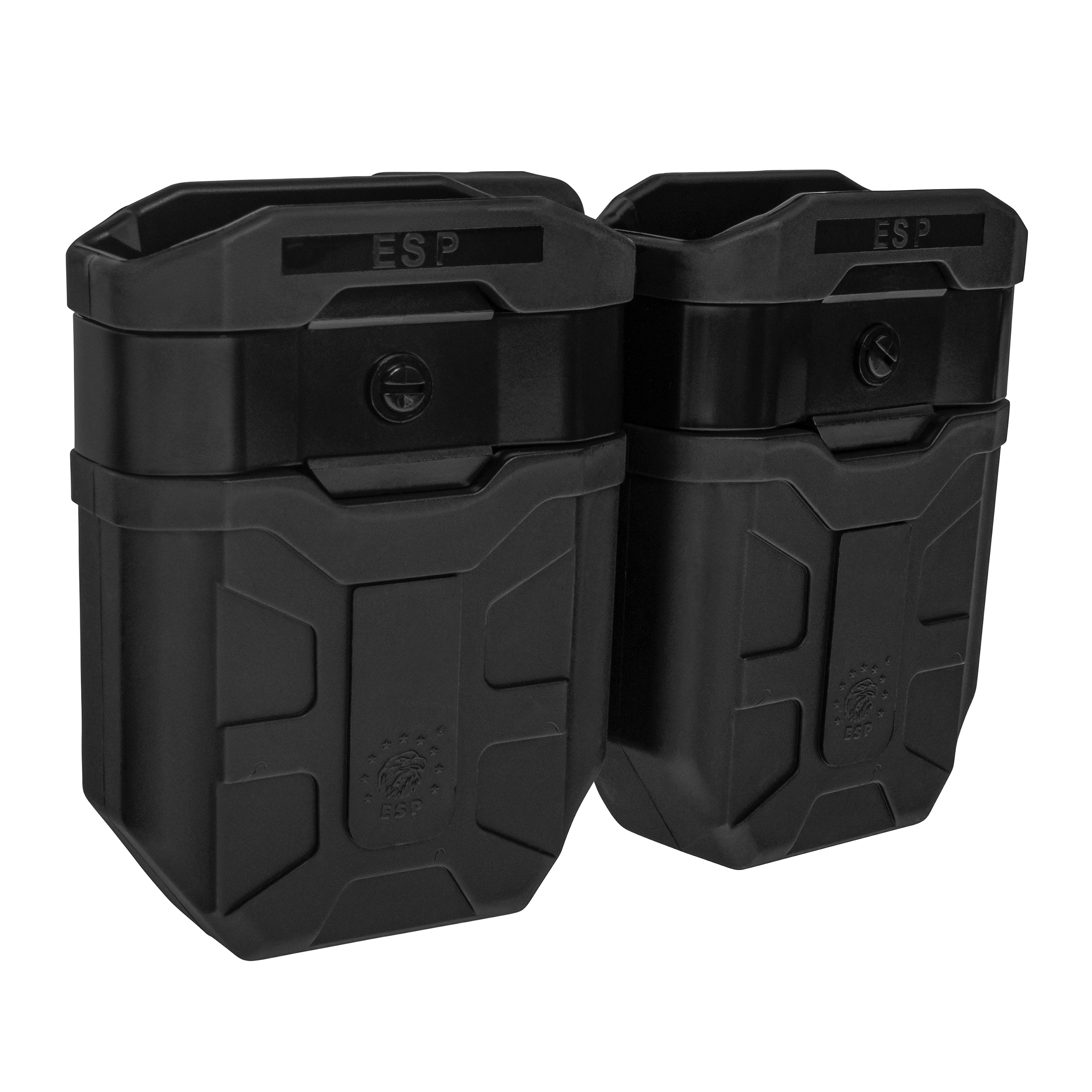 Podwójna ładownica obrotowa ESP z montażem UBC-02 na magazynki 7,62 mm - Black