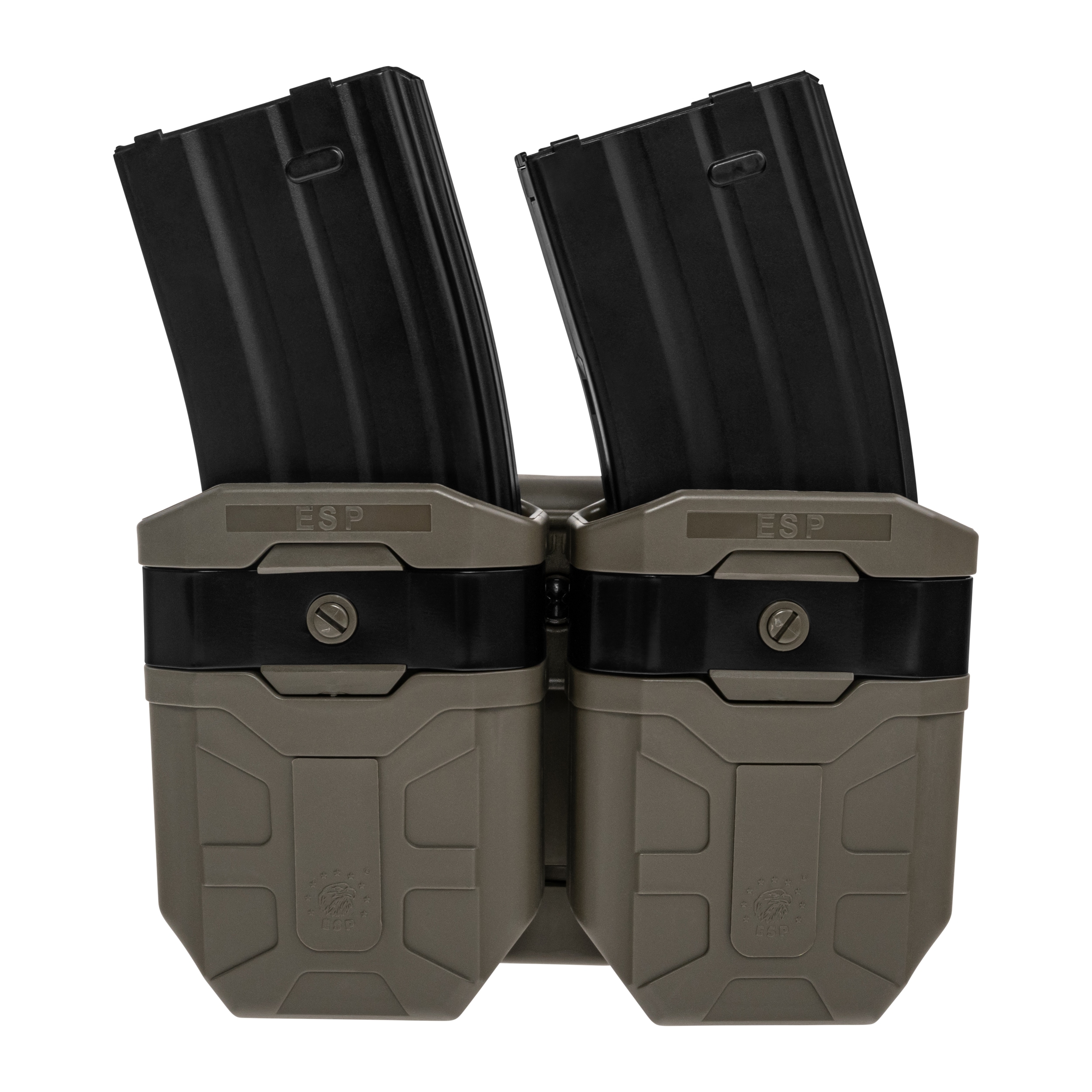 Podwójna ładownica obrotowa ESP z montażem UBC-02 na magazynki 7,62 mm - Olive Drab