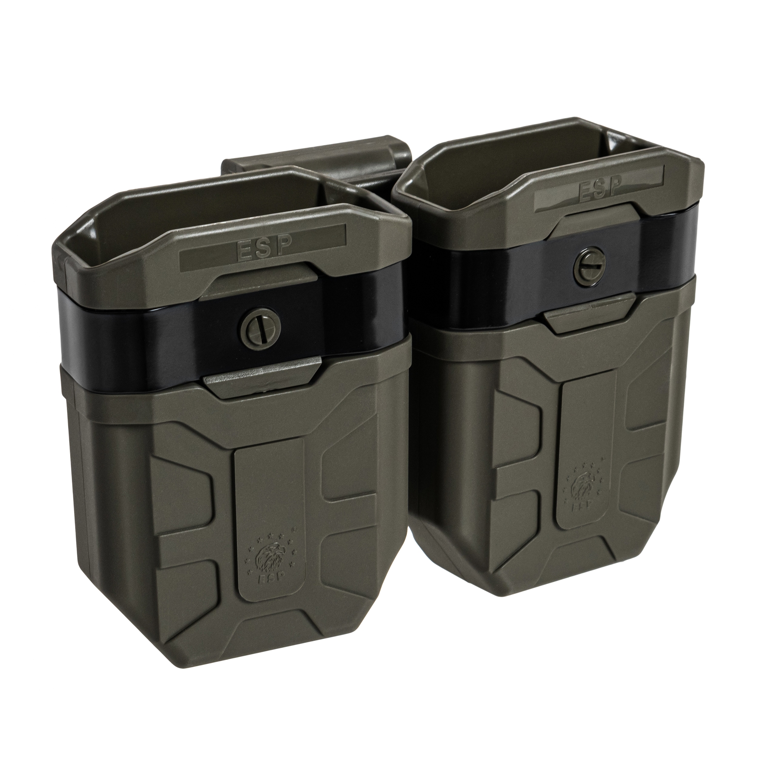 Podwójna ładownica ESP z montażem UBC-03 Clip na magazynki 7,62 x 39 mm - Olive Drab