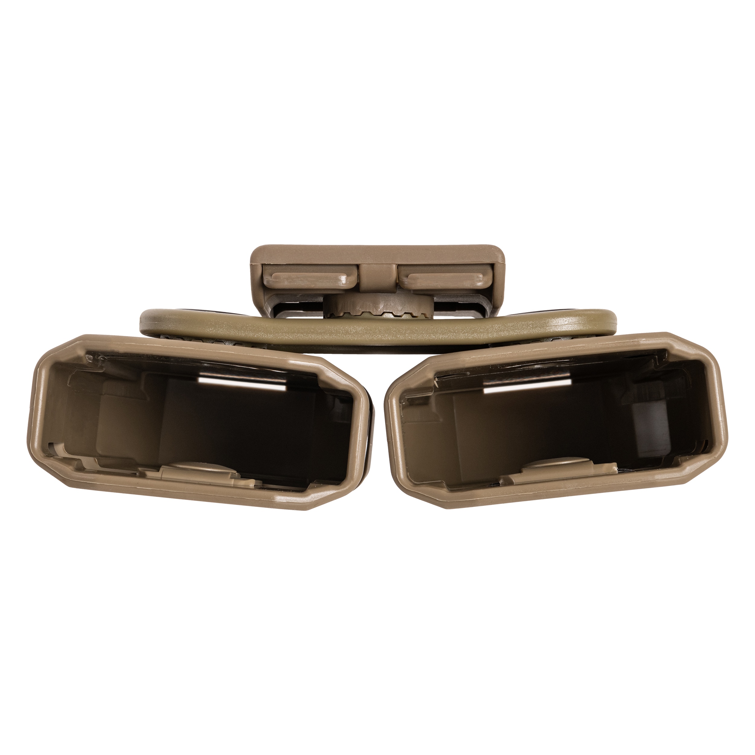 Podwójna ładownica obrotowa ESP z montażem UBC-04-2 na magazynki - Khaki