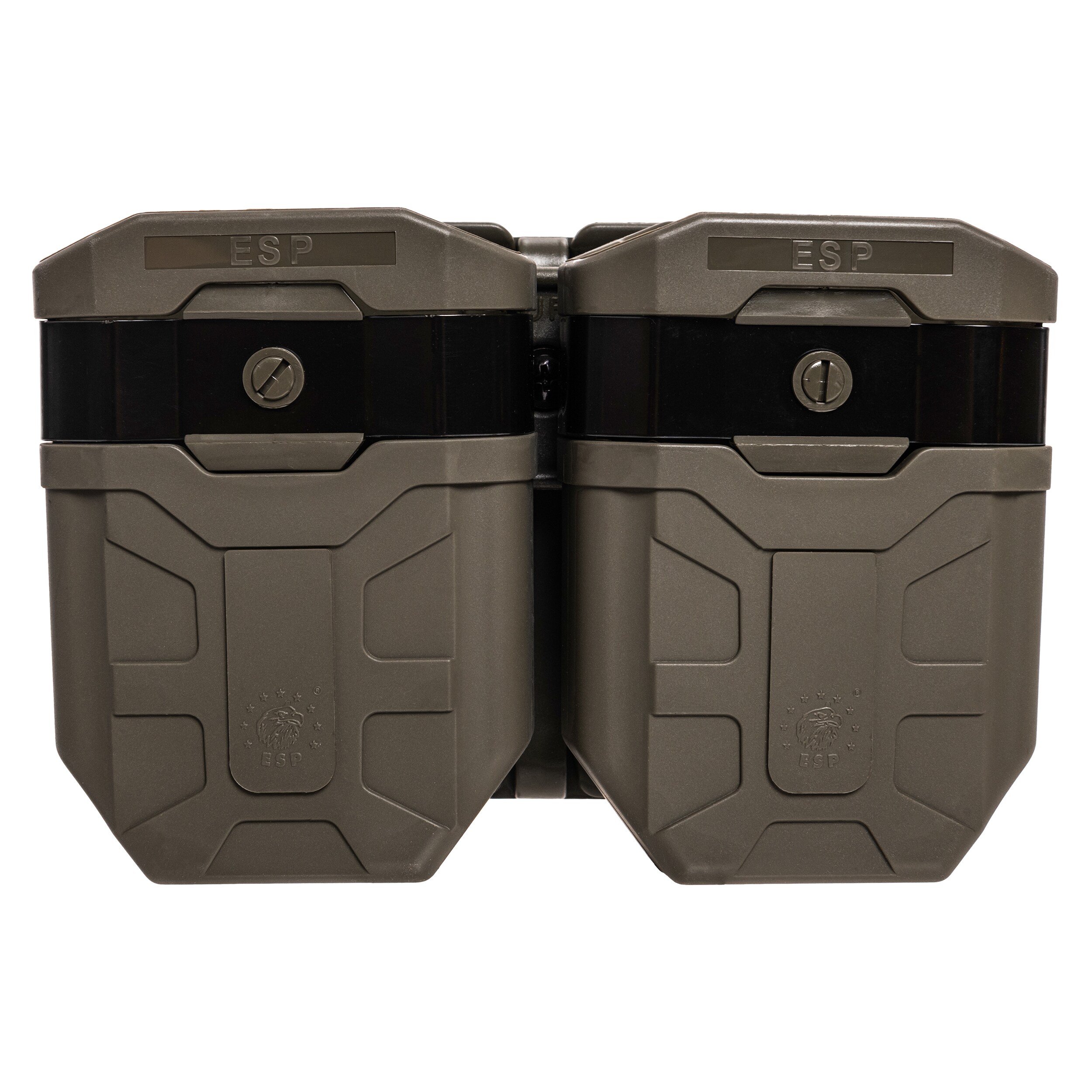 Podwójna ładownica obrotowa ESP z montażem UBC-04-2 na magazynki - Olive Drab