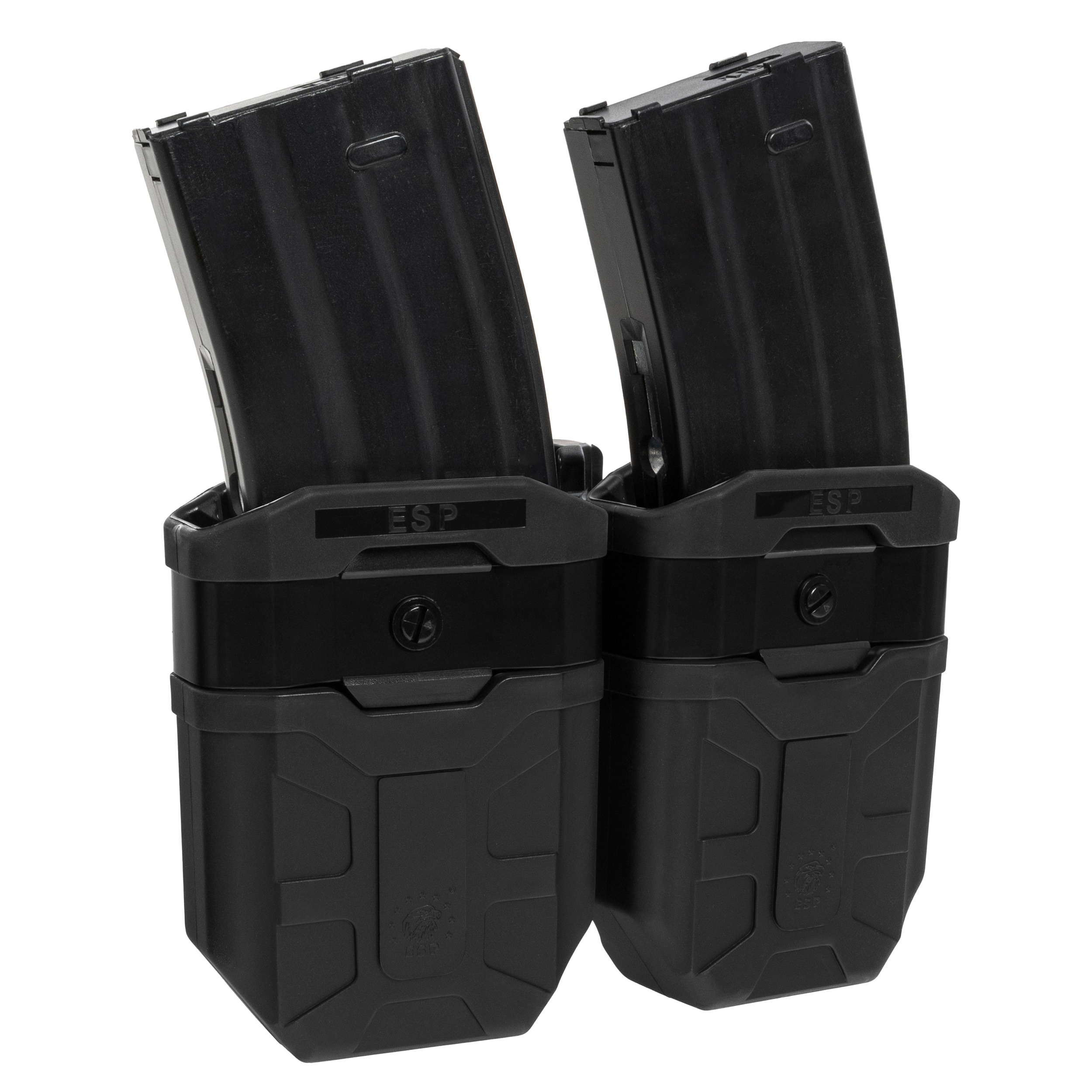 Podwójna ładownica obrotowa ESP z montażem UBC-05-A na magazynek 7,62 mm - Black