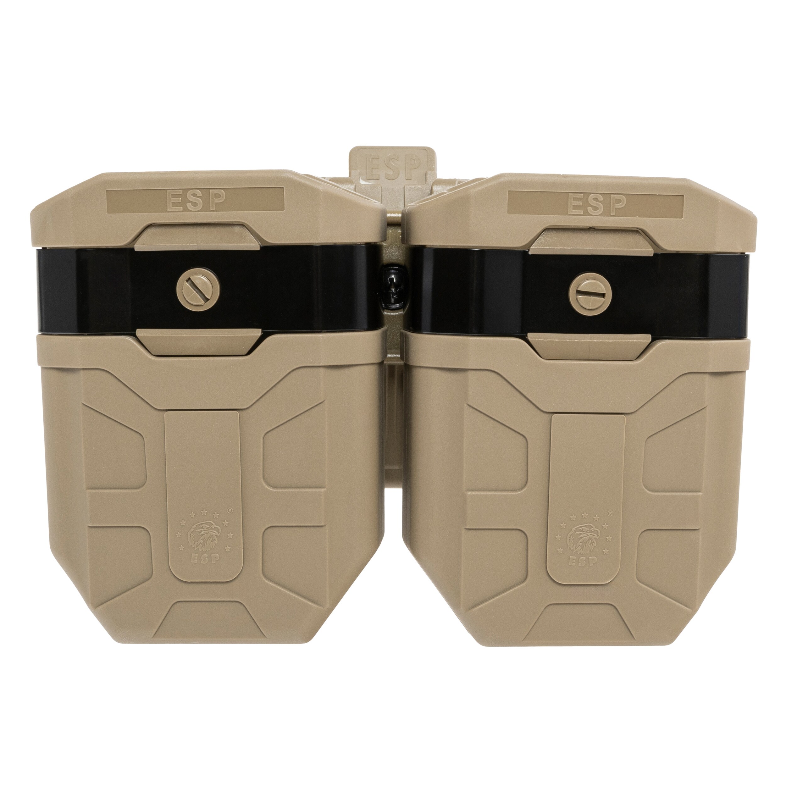 Podwójna ładownica obrotowa ESP z montażem UBC-05-A na magazynek 7,62 mm - Khaki