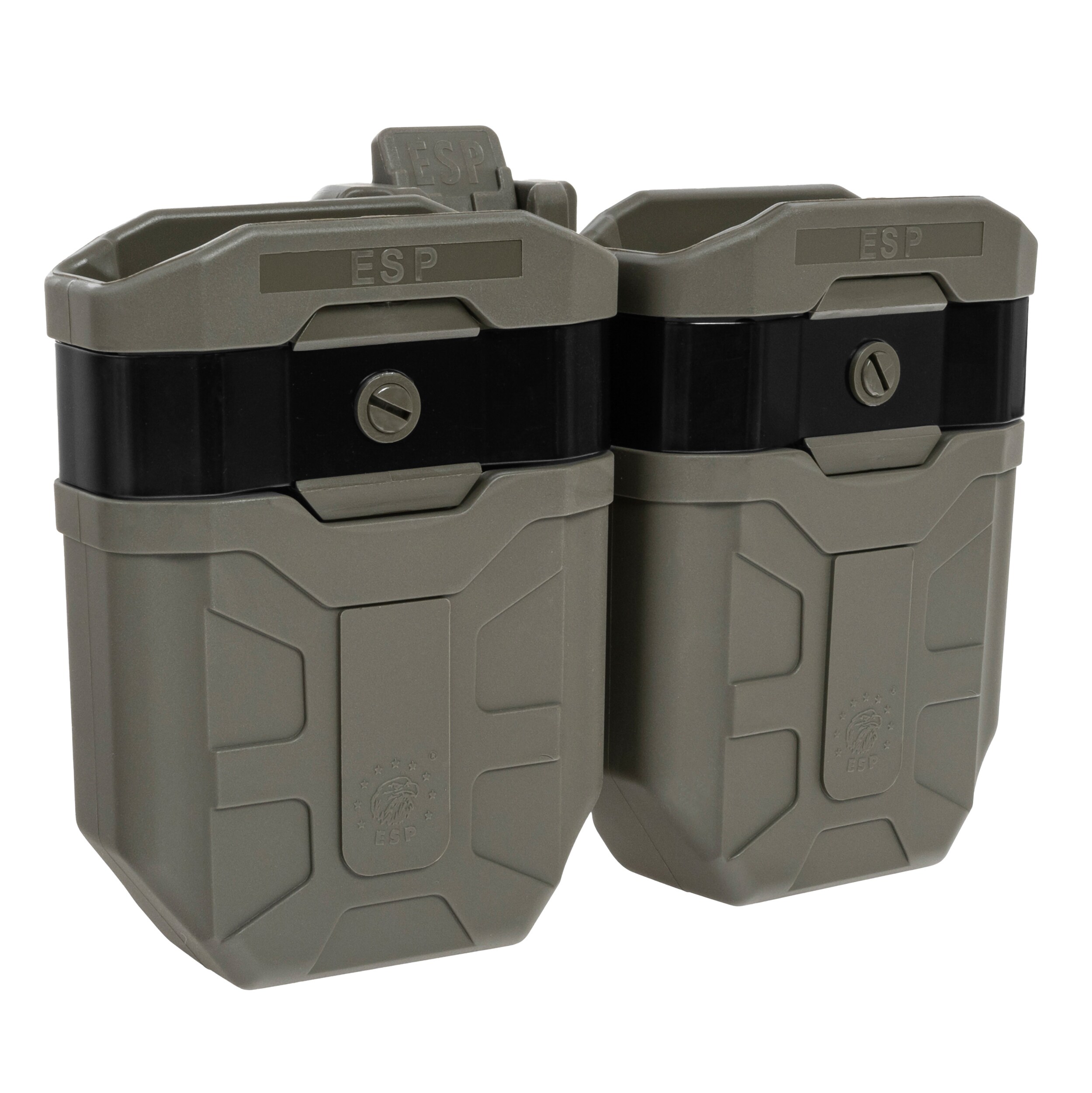 Podwójna ładownica obrotowa ESP z montażem UBC-05-A na magazynek 7,62 mm - Olive Drab