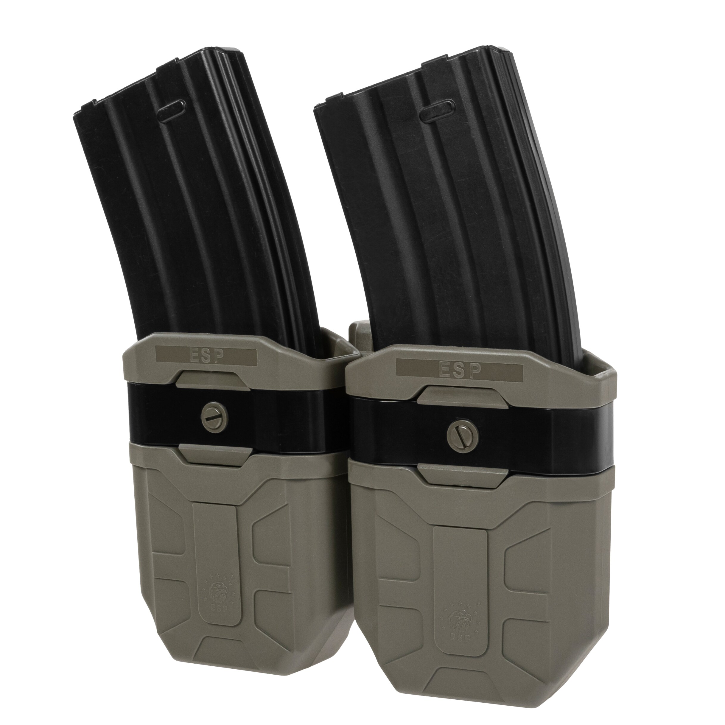 Podwójna ładownica obrotowa ESP z montażem UBC-05-A na magazynek 7,62 mm - Olive Drab