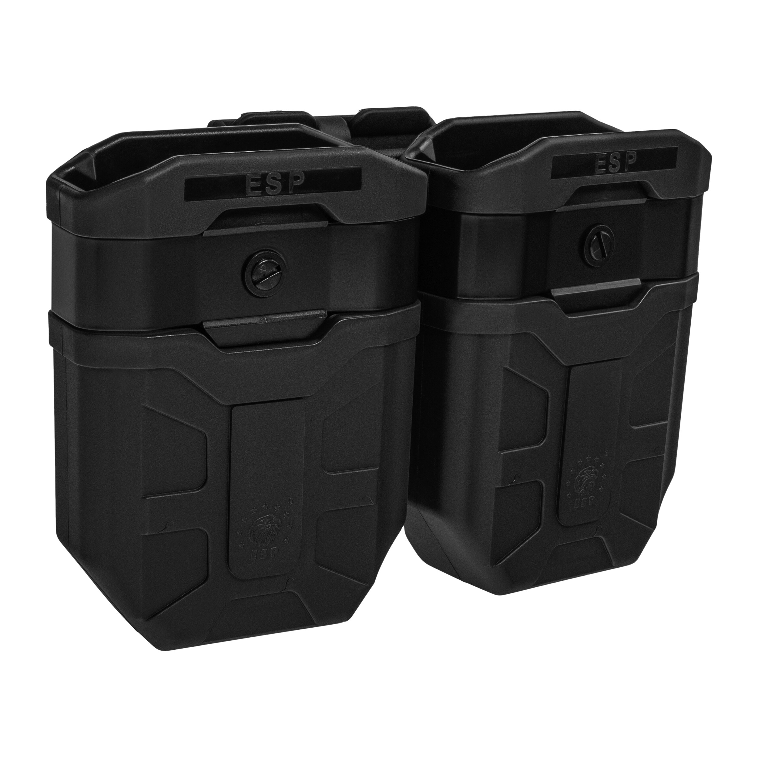 Podwójna ładownica obrotowa ESP z montażem UBC-07 Clip na magazynki 7,62 mm - Black