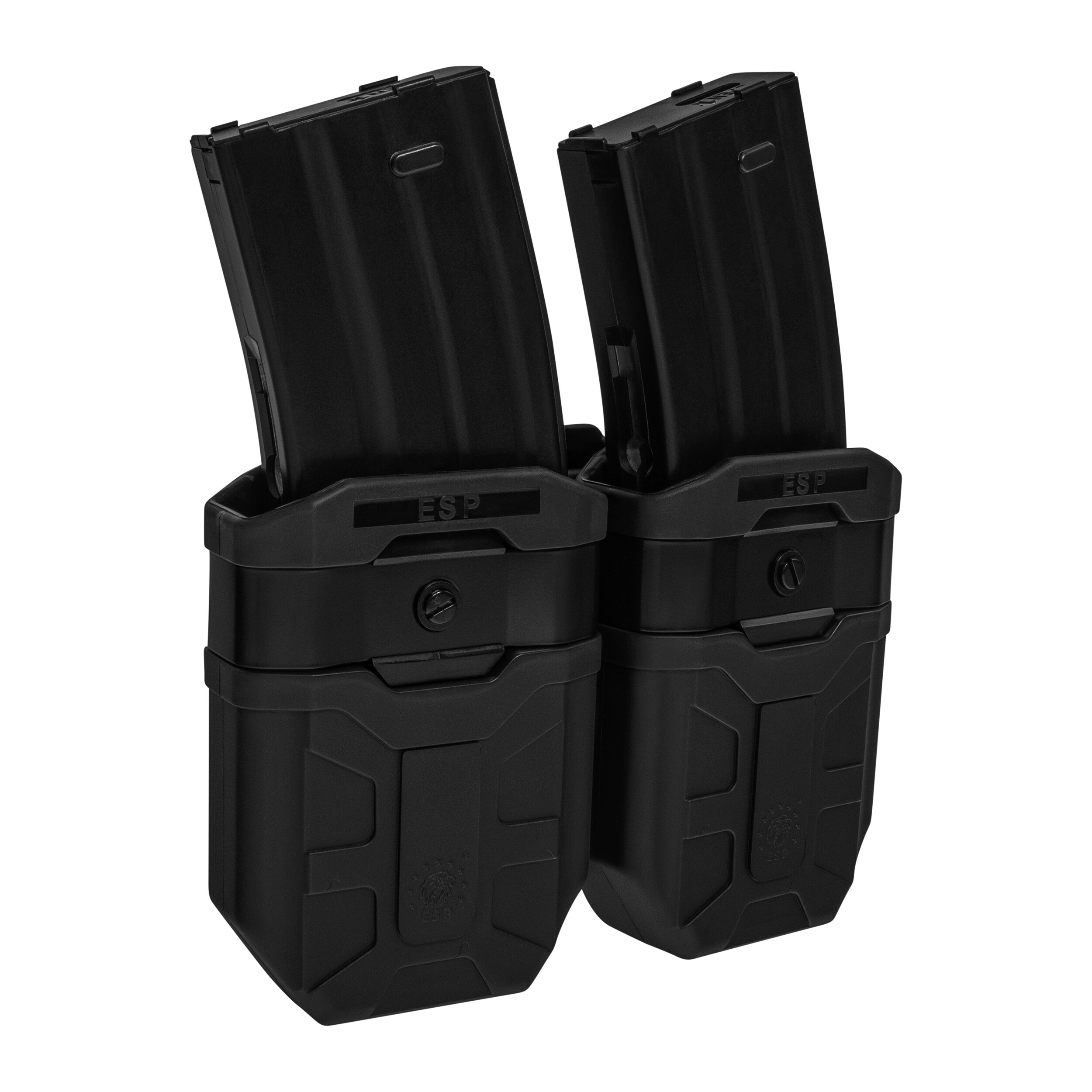 Podwójna ładownica obrotowa ESP z montażem UBC-07 Clip na magazynki 7,62 mm - Black