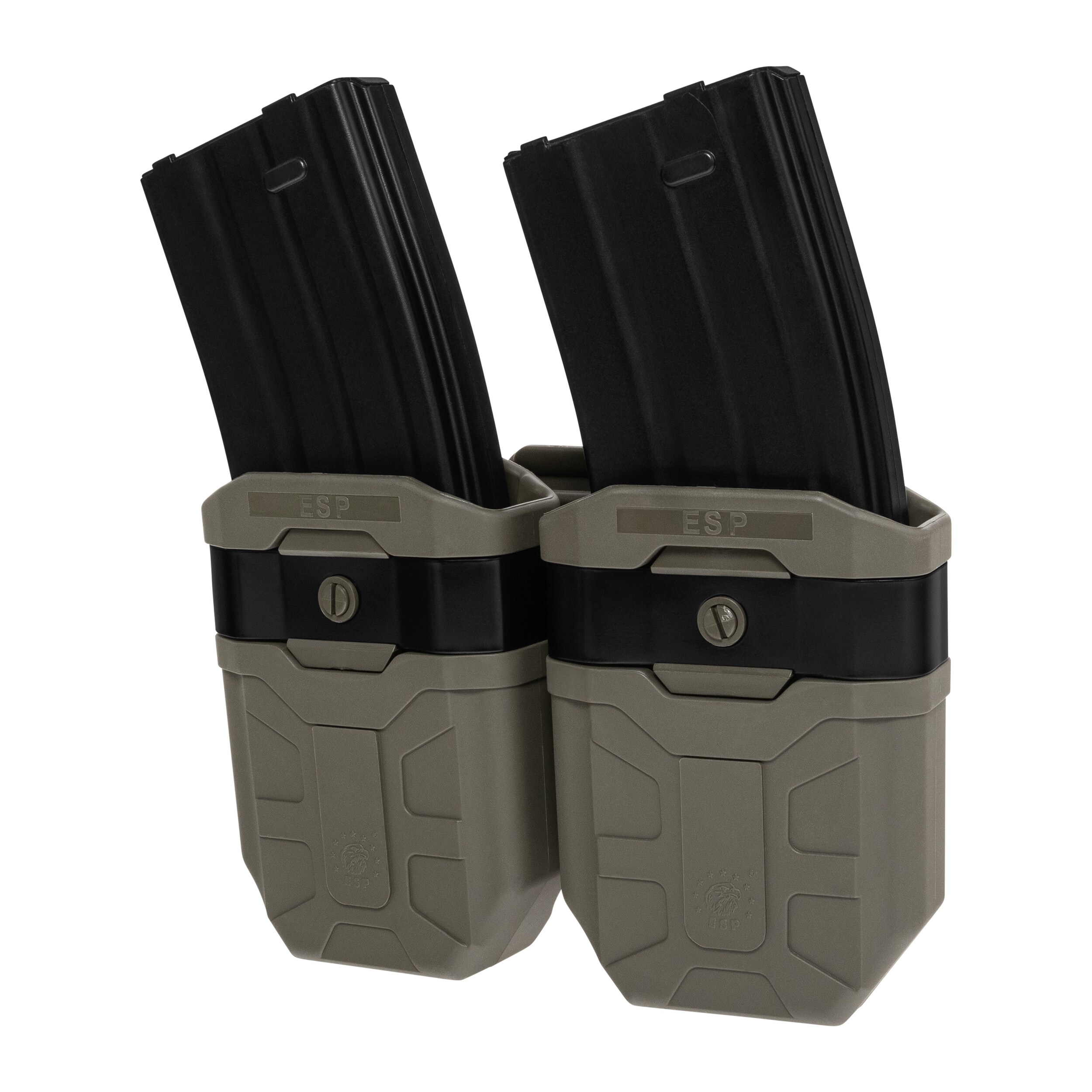 Podwójna ładownica obrotowa ESP z montażem UBC-07 Clip na magazynki 7,62 mm - Olive Drab