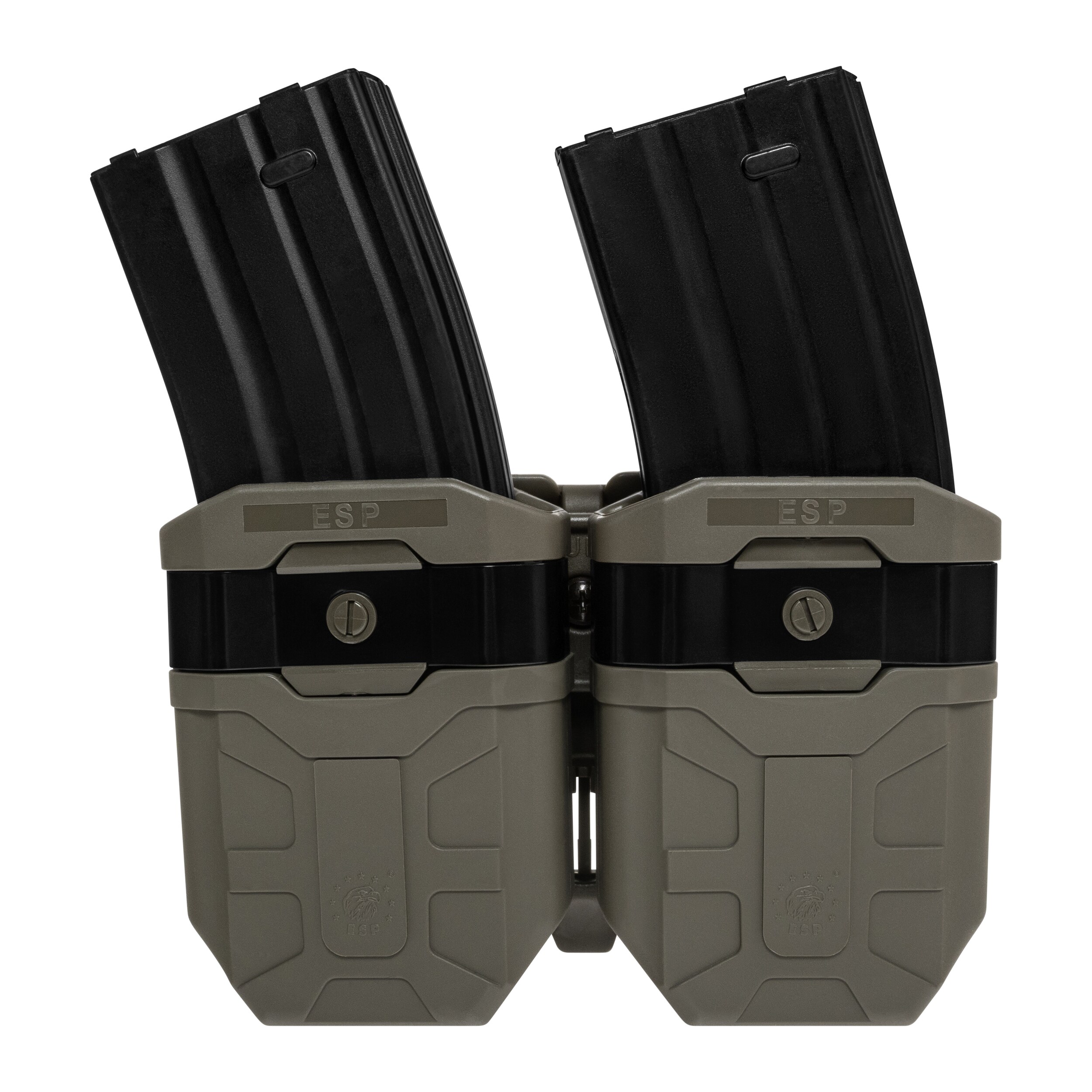 Podwójna ładownica obrotowa ESP z montażem UBC-07 Clip na magazynki 7,62 mm - Olive Drab