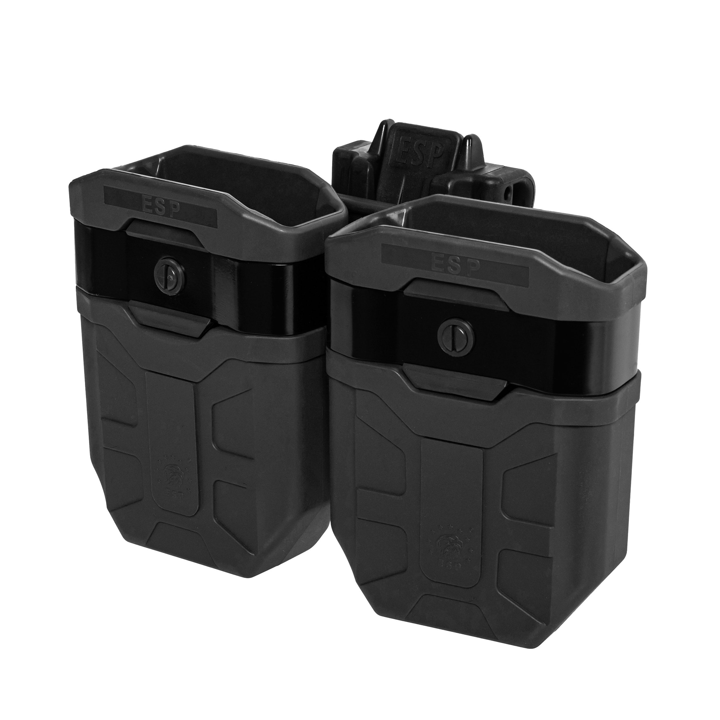 Podwójna ładownica obrotowa ESP z montażem UBC-08 na magazynki 7,62 mm - Black