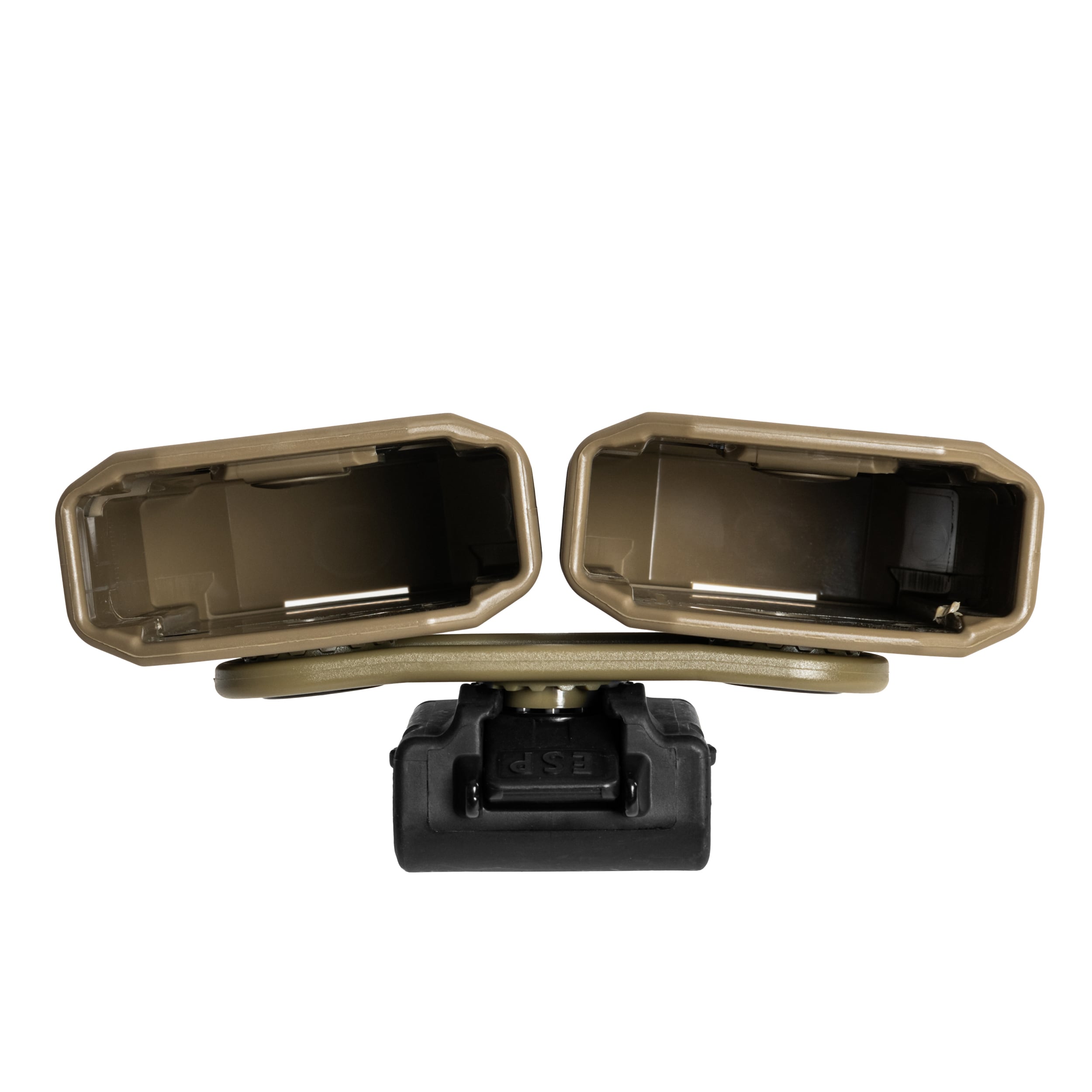 Podwójna ładownica obrotowa ESP z montażem UBC-08 na magazynki 7,62 mm - Khaki