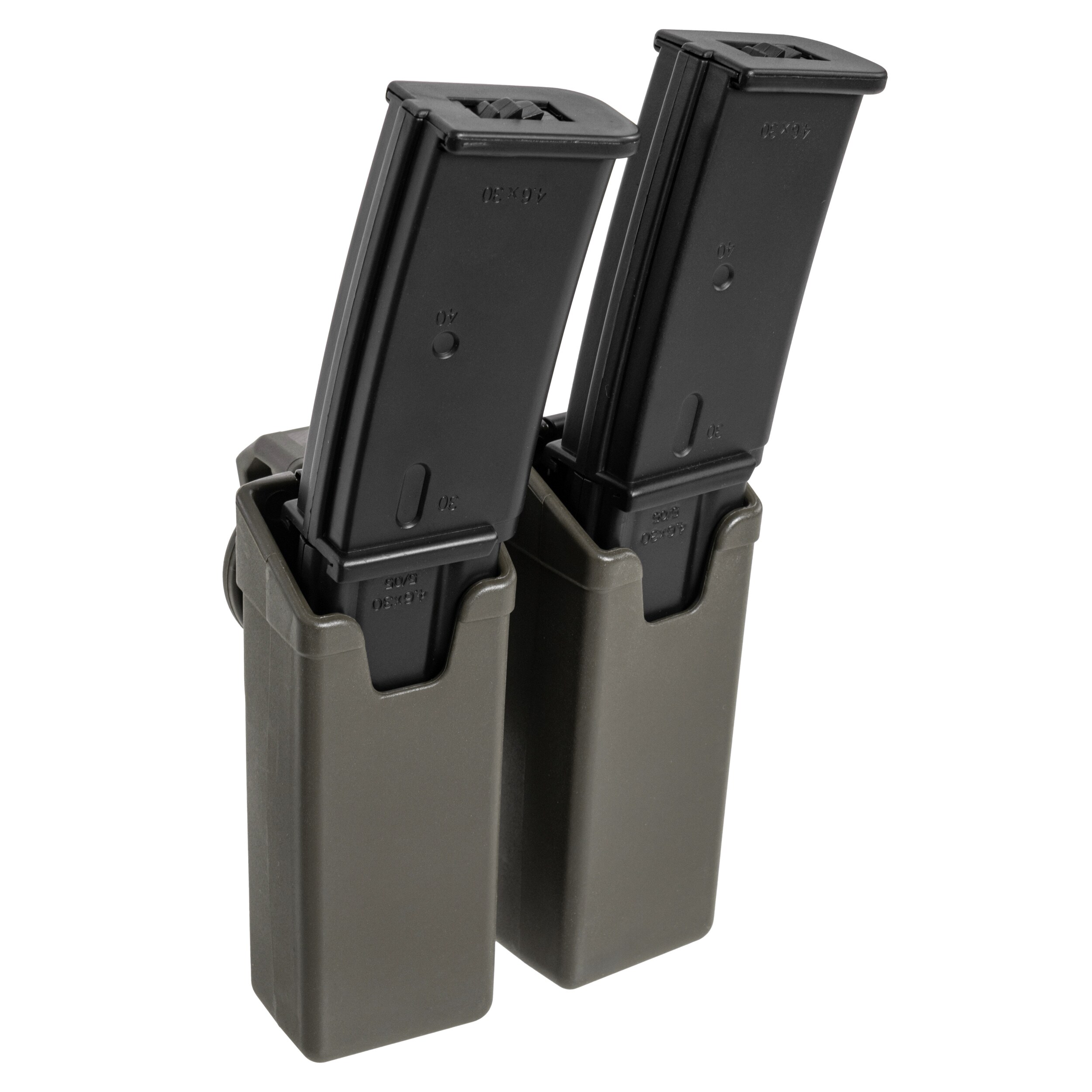 Podwójna ładownica ESP z montażem UBC-01 Clip na magazynki MP5/UZI/SA VZ.61 - Olive Drab
