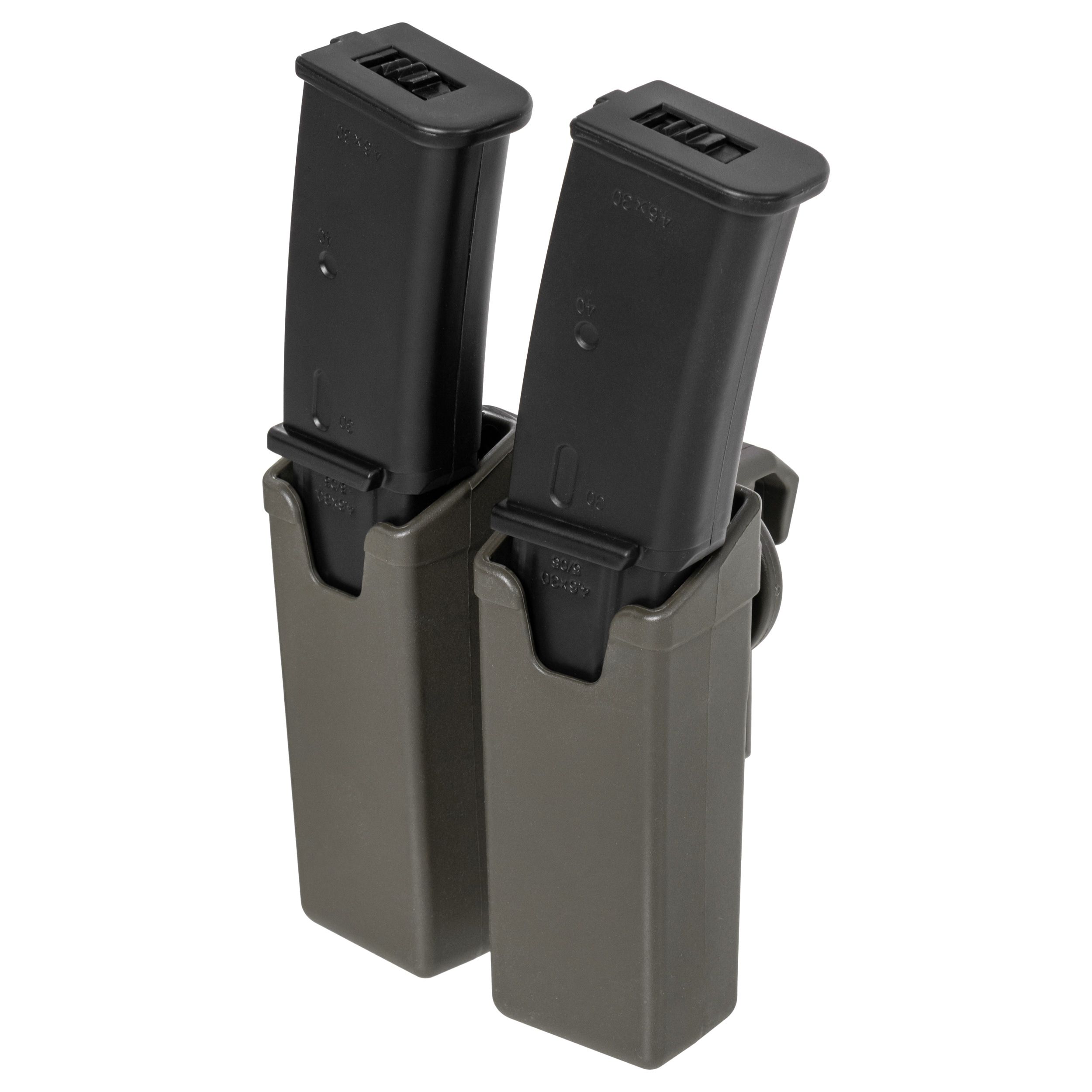 Podwójna ładownica ESP z montażem UBC-01 Clip na magazynki MP5/UZI/SA VZ.61 - Olive Drab