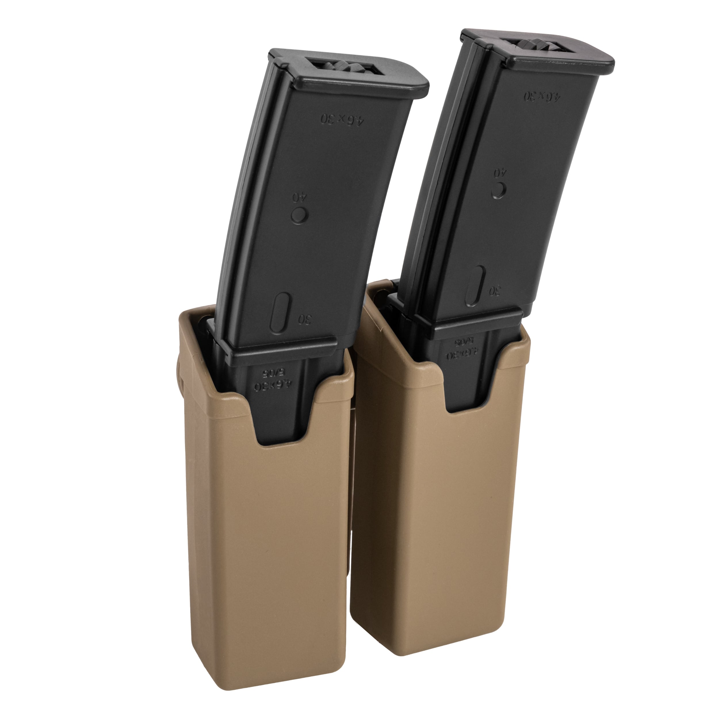 Podwójna ładownica ESP z montażem UBC-02 Clip na magazynki MP5/UZI/SA VZ.61 - Khaki