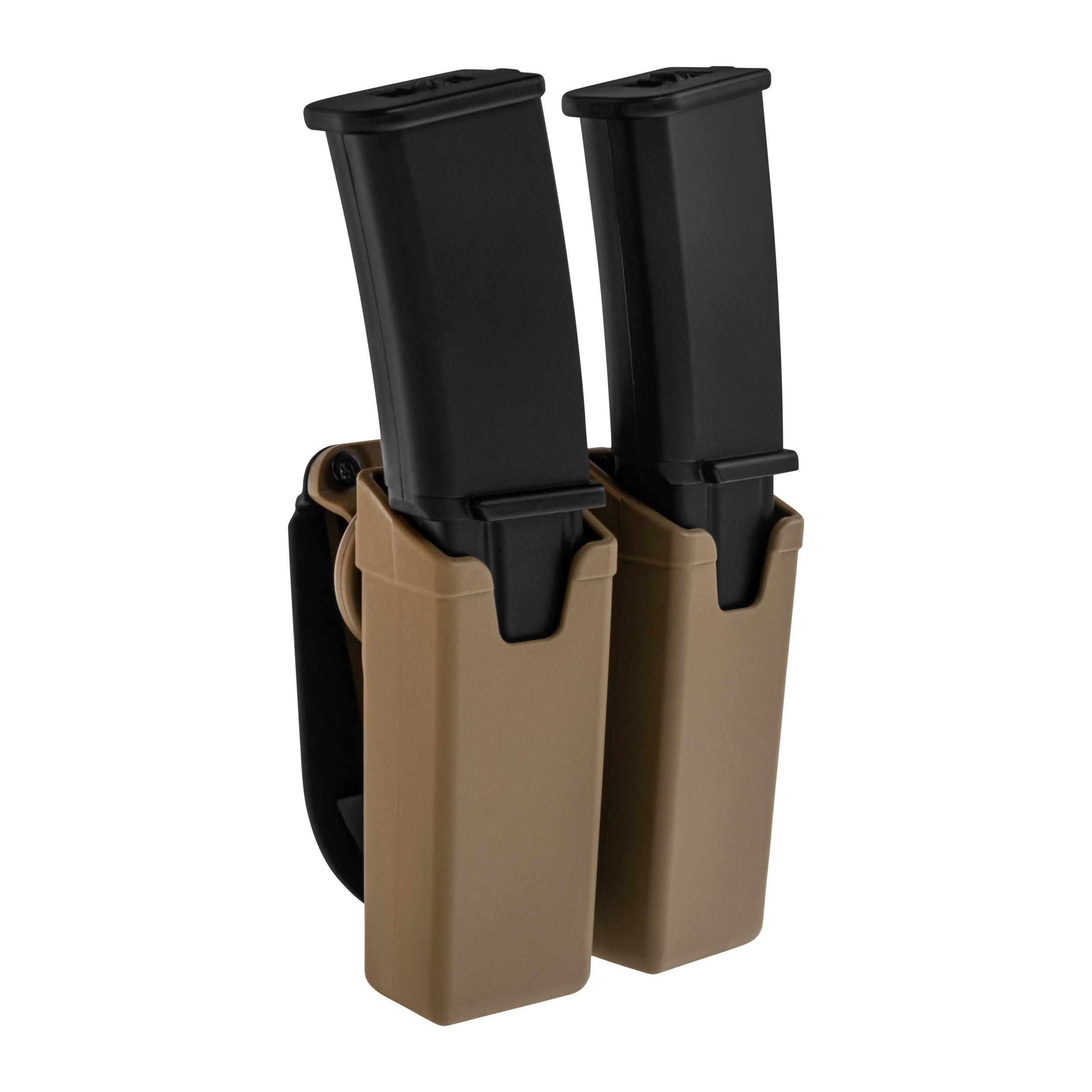 Podwójna ładownica obrotowa ESP z montażem Paddle na magazynki do MP5/UZI/SA VZ.61 - Khaki