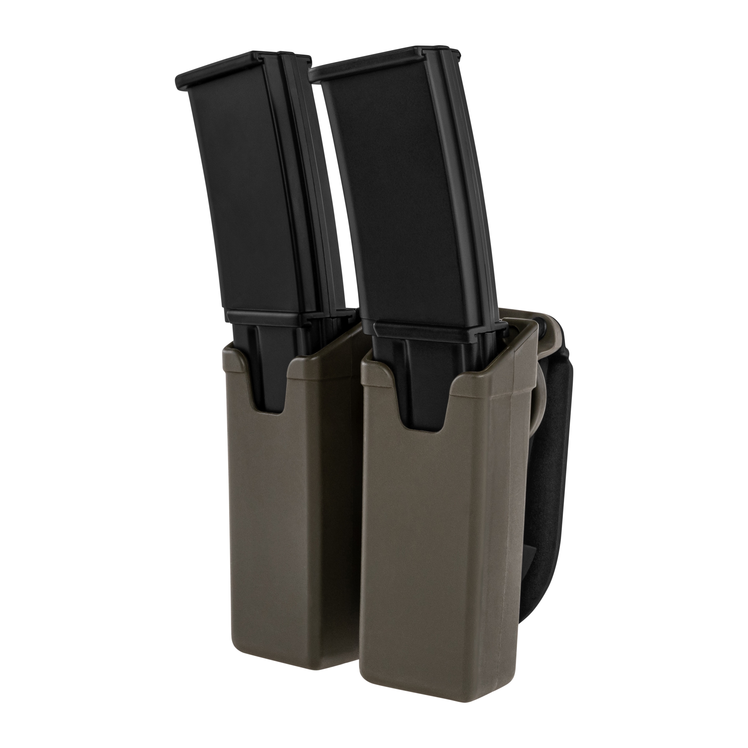 Podwójna ładownica obrotowa ESP z montażem Paddle na magazynki do MP5/UZI/SA VZ.61 - Olive Drab