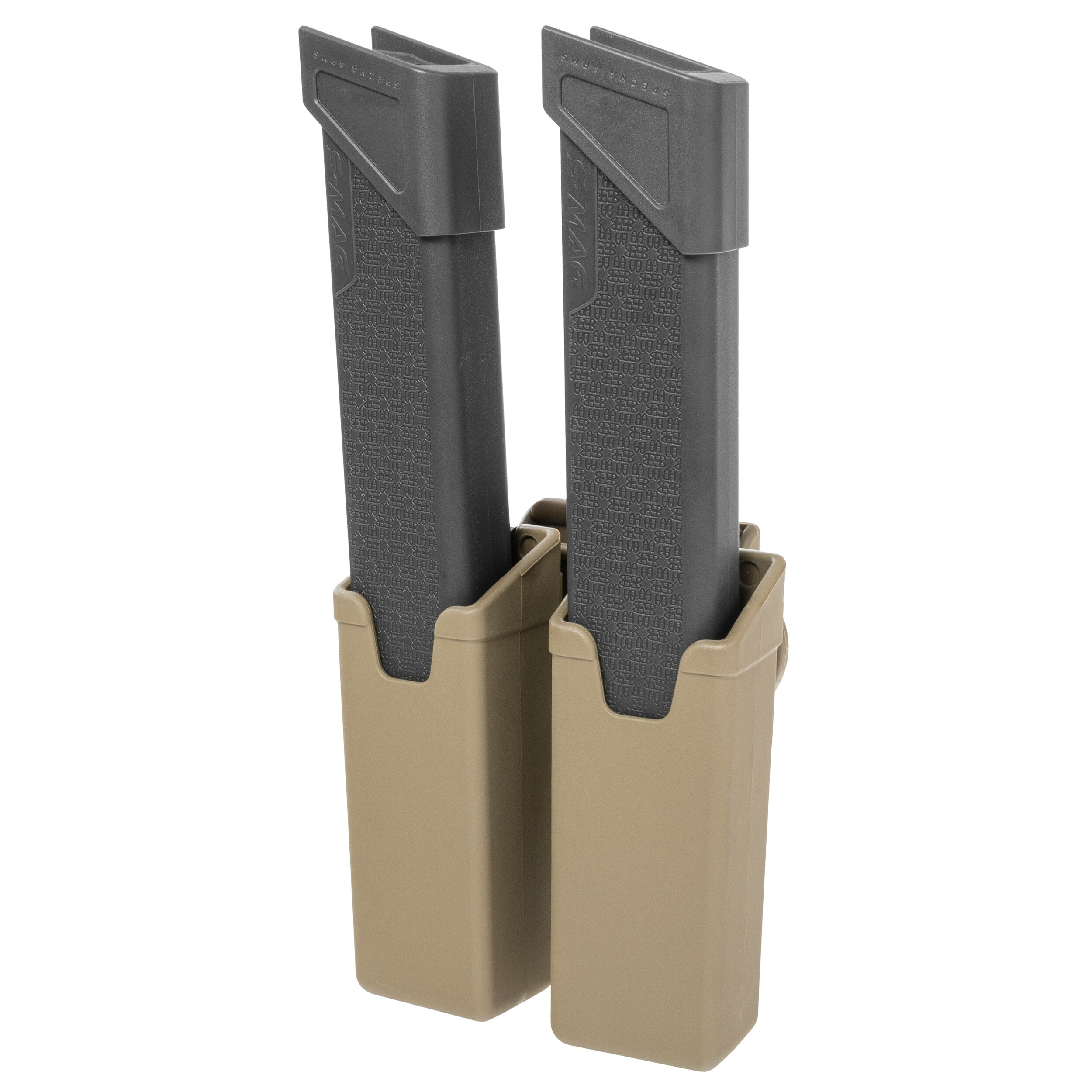 Podwójna ładownica obrotowa ESP z montażem UBC-04-2 na magazynki o średniej wielkości - Khaki