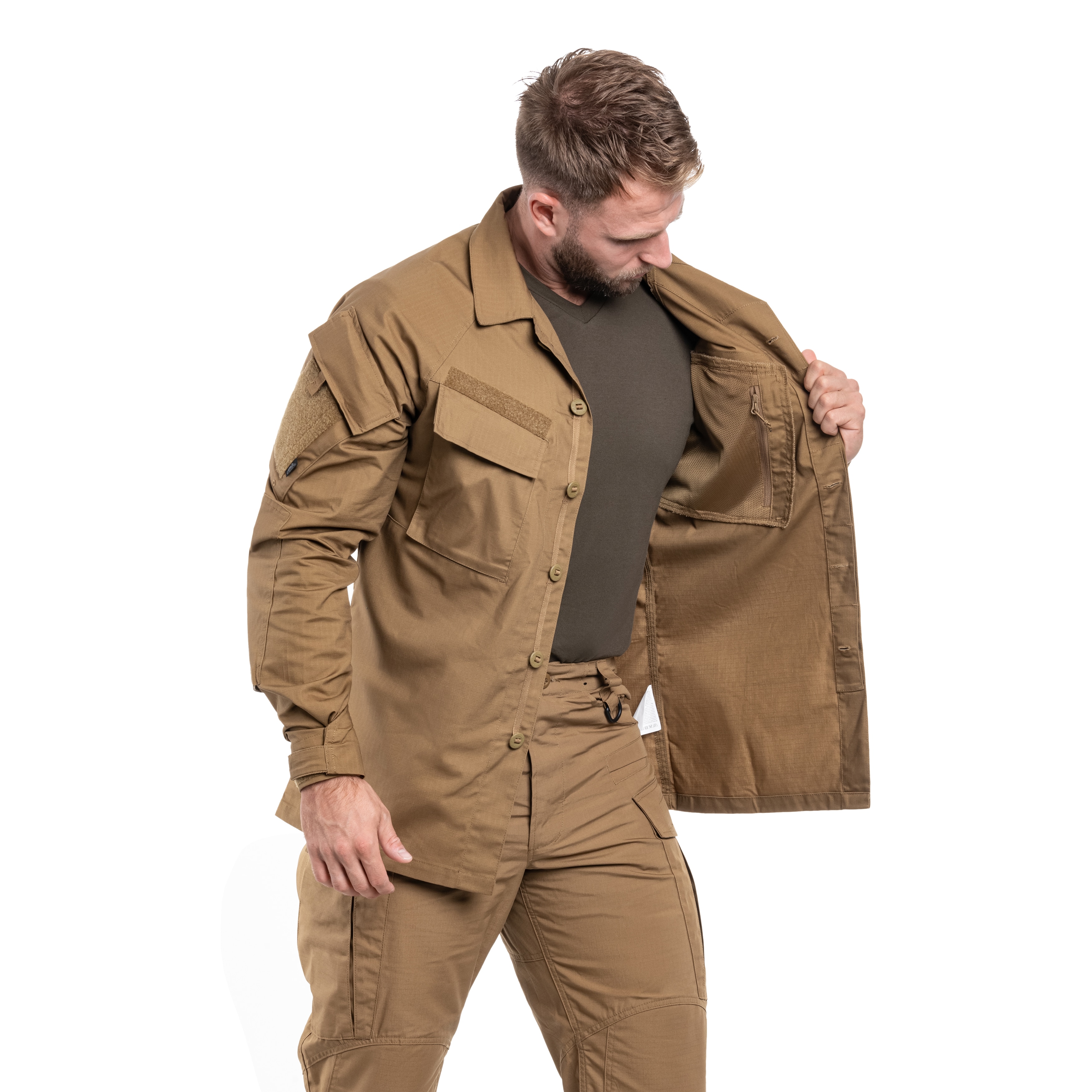 Bluza Helikon-Tex Raid Polycotton Stretch Rip-Stop - Coyote