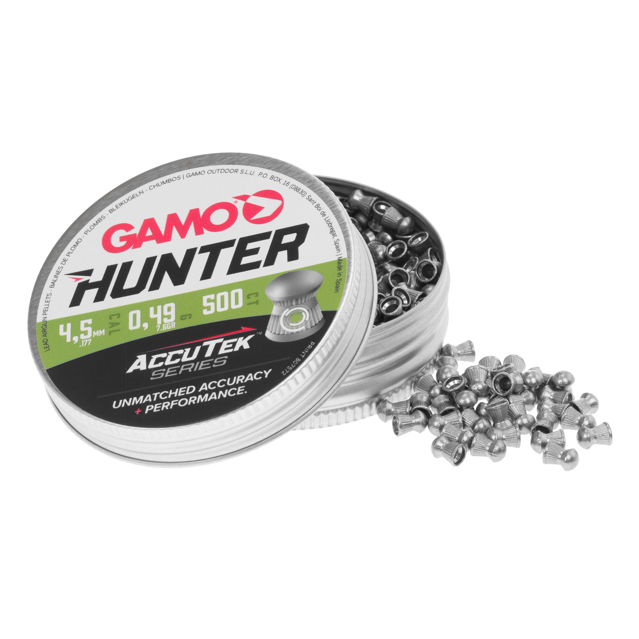 Дріб Gamo Hunter Accutek 4,5 мм 500 шт.