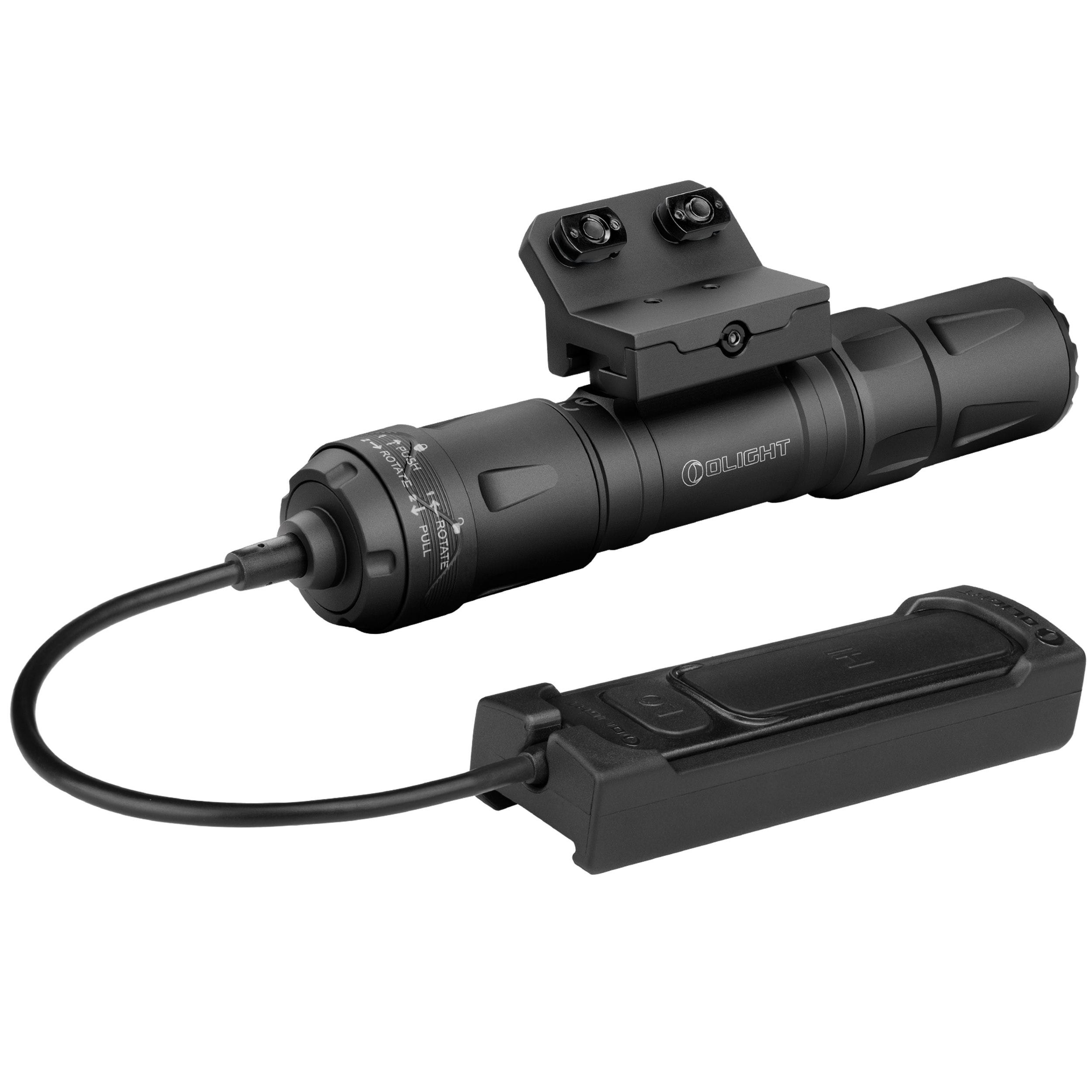 Ліхтарик для зброї Olight Odin S Matte Black з кріпленням - 1500 люменів
